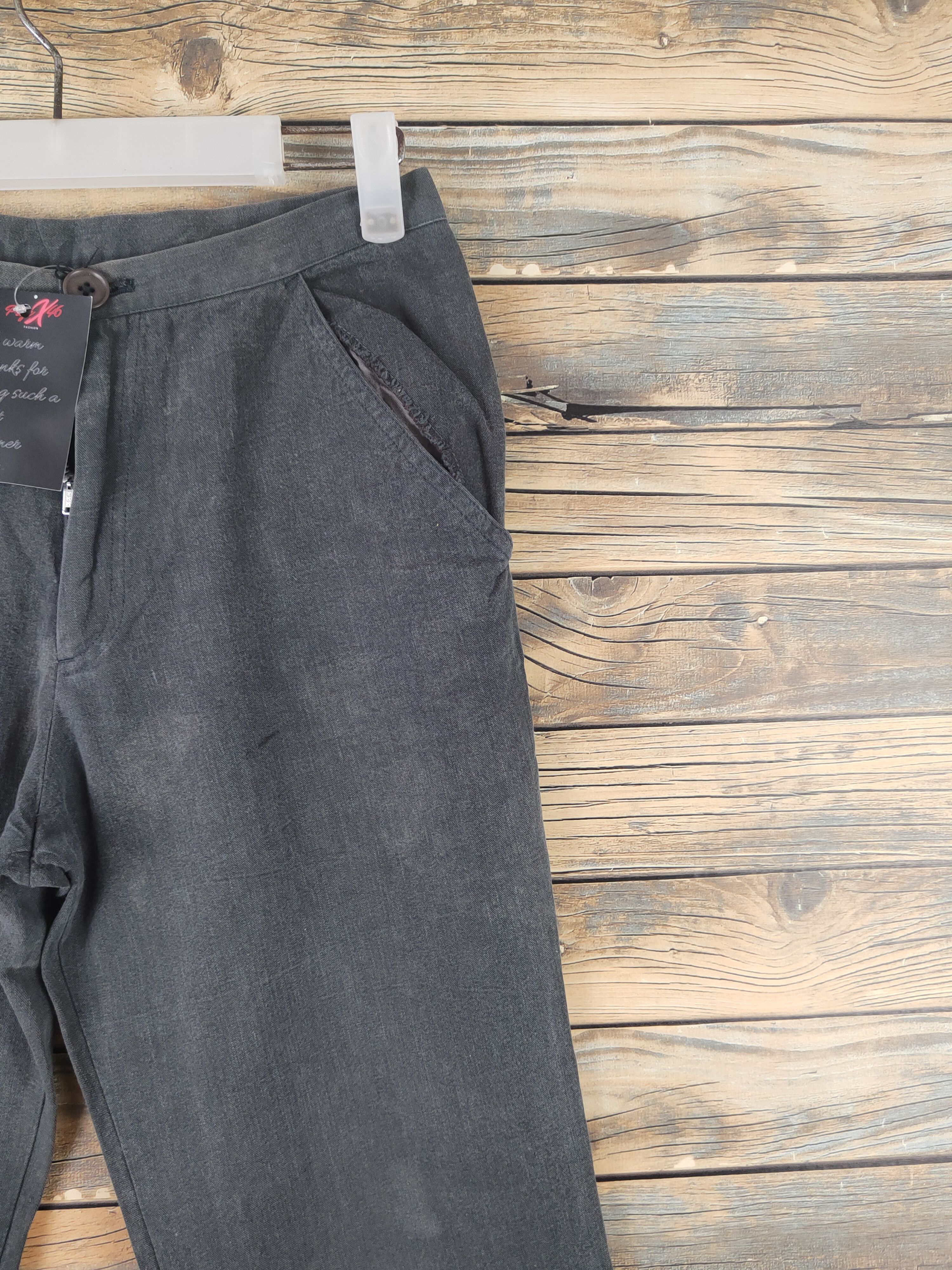 Y's DL Y's bis Limi Black Faded Casual Pants #46-051 Size 26" / US 2 / IT 38 - 5 Thumbnail
