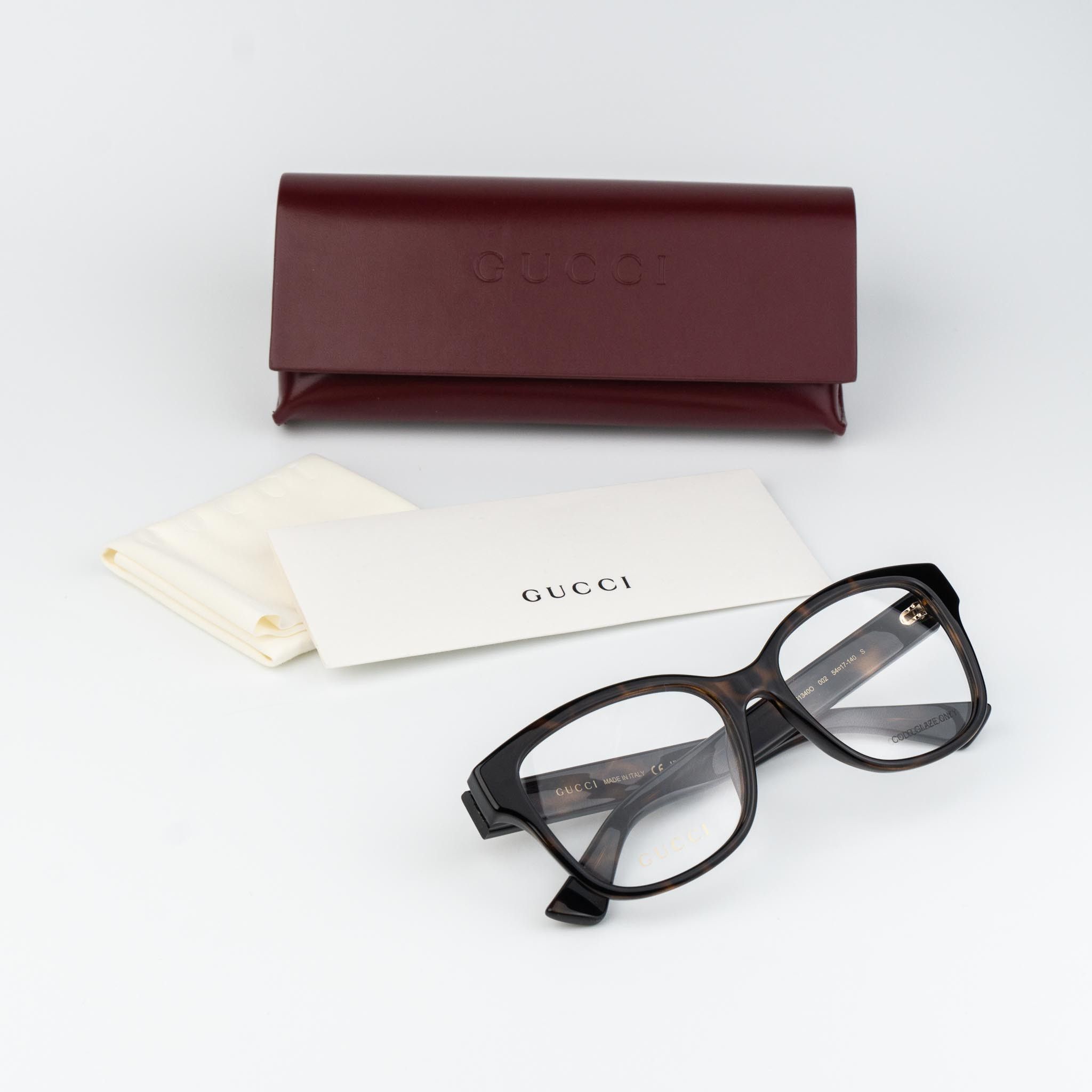 Gucci Gucci Women Eyeglasses Square GG1340O 002 NEW AUTHENTIC Size ONE SIZE - 8 Thumbnail
