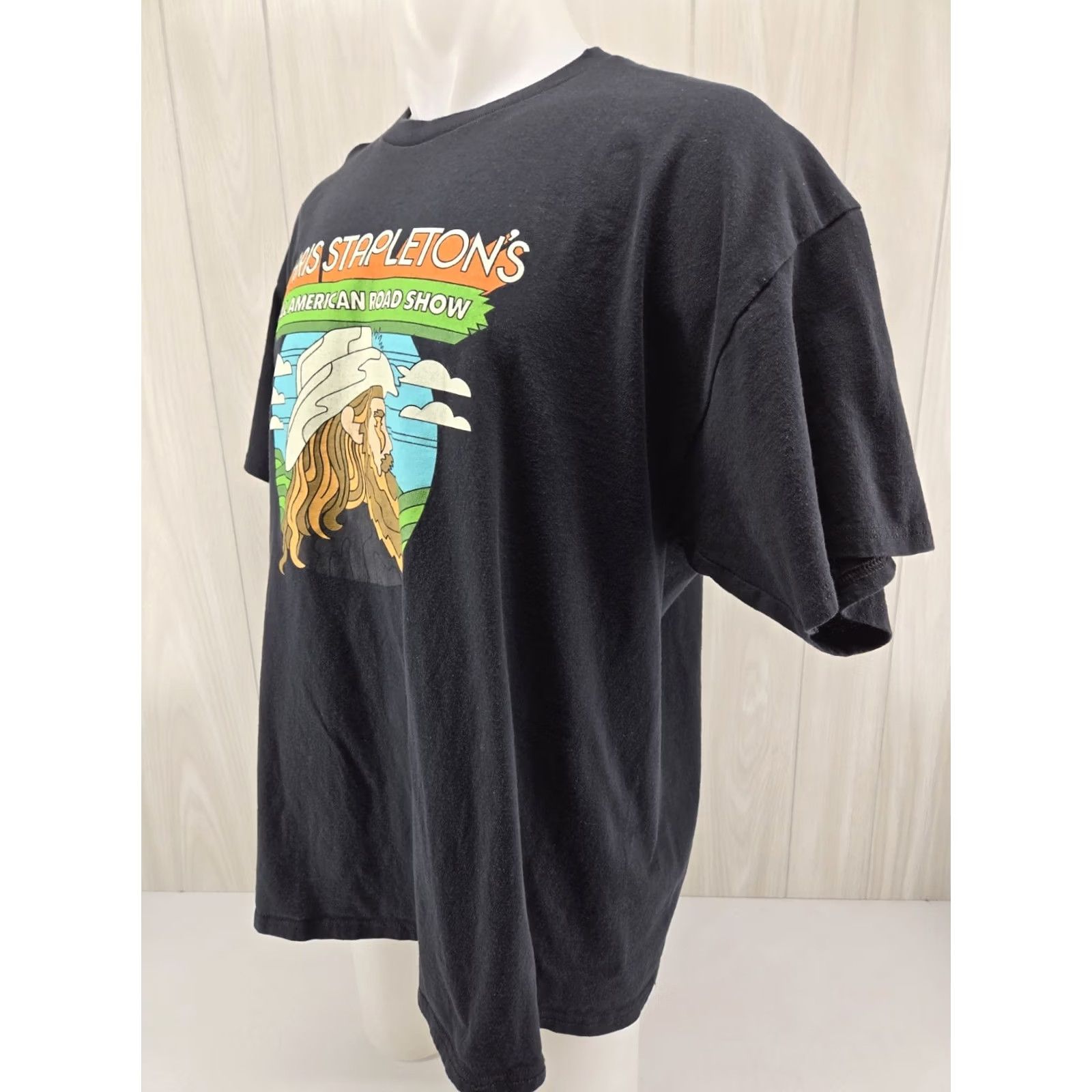 Delta VINTAGE Chris Stapleton Shirt Mens 2XL Black 2022 All American Road Show Tour Graphic Shirts Size US XXL / EU 58 / 5 - 4 Thumbnail