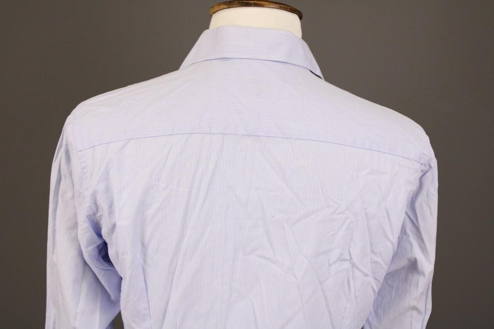 Eton Eton Slim Fit Blue Pinstripe Button Dress Shirt Size 16 41 L Size US M / EU 48-50 / 2 - 9 Thumbnail