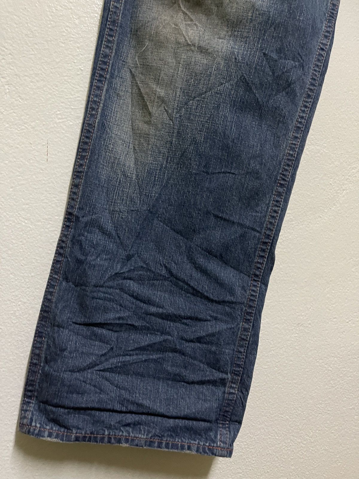 Japanese Brand Cootie Productions Buckle Back Jeans Faded Size US 32 / EU 48 - 4 Thumbnail