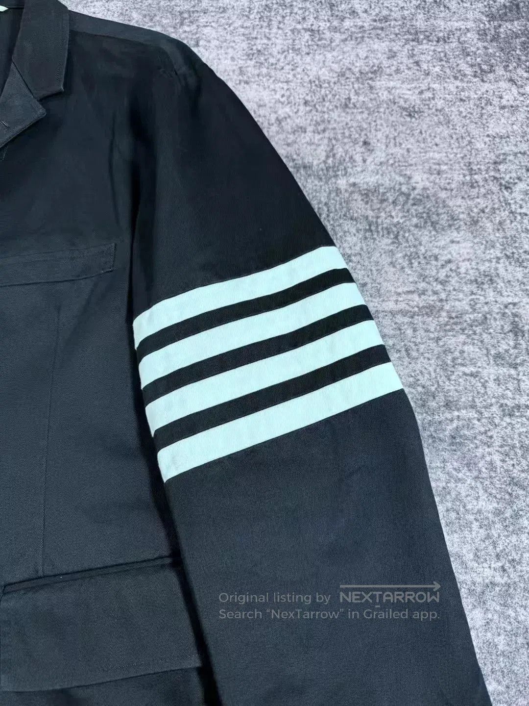 Thom Browne thom browne navy suit with sleeve tag. Size US M / EU 48-50 / 2 - 4 Thumbnail