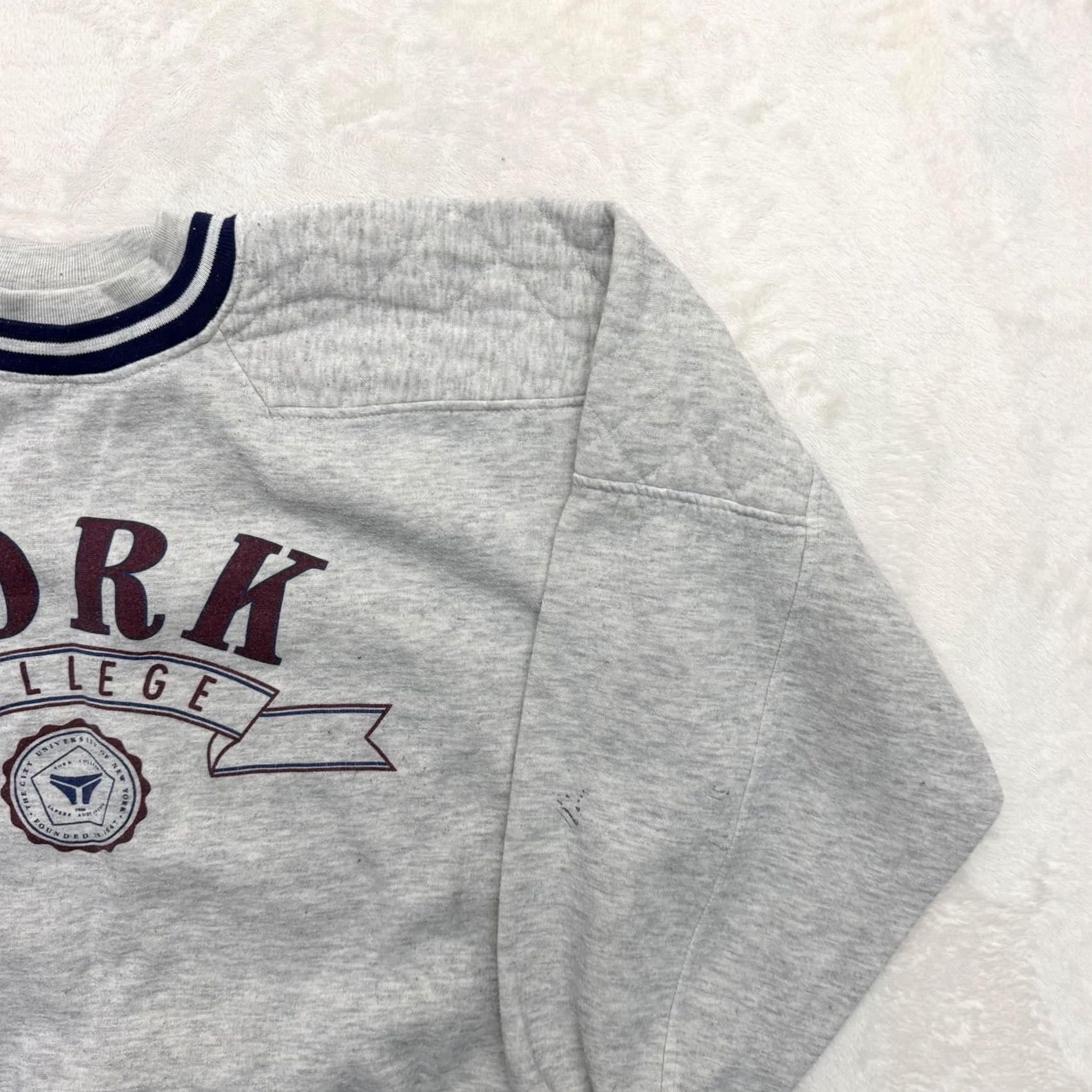 Vintage VINTAGE Gear For Sports York College Sweatshirt Mens Large Gray Crewneck Fleece Size US L / EU 52-54 / 3 - 4 Thumbnail
