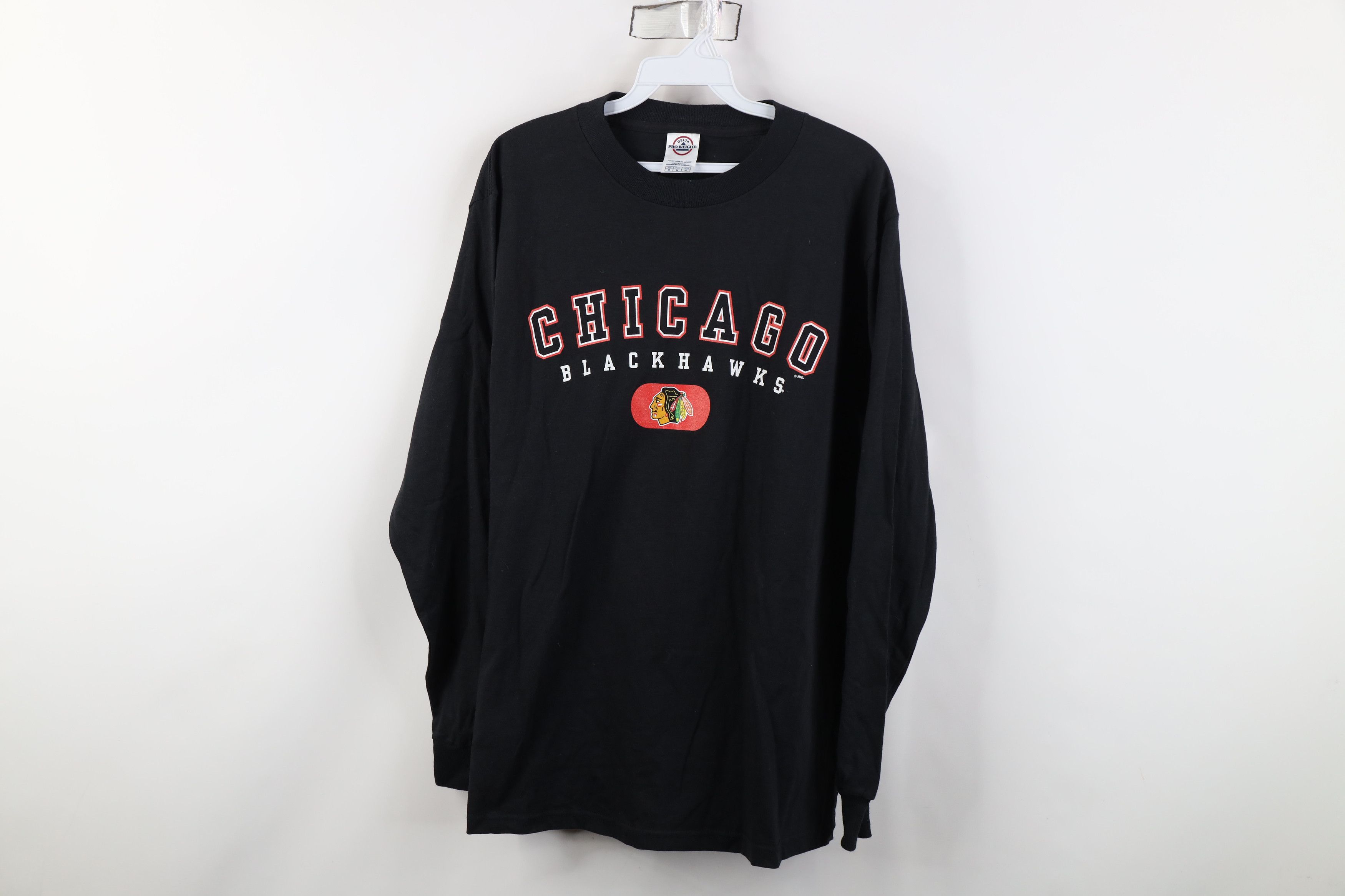 Vintage Vintage 90s Chicago Blackhawks Hockey Long Sleeve T-Shirt Size US M / EU 48-50 / 2 - 1 Thumbnail
