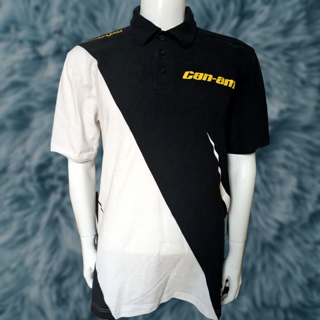 Kappa Kappa Polo Shirt Can-Am XL Black Mens Motorcycle Sports Size US XL / EU 56 / 4 - 1 Thumbnail