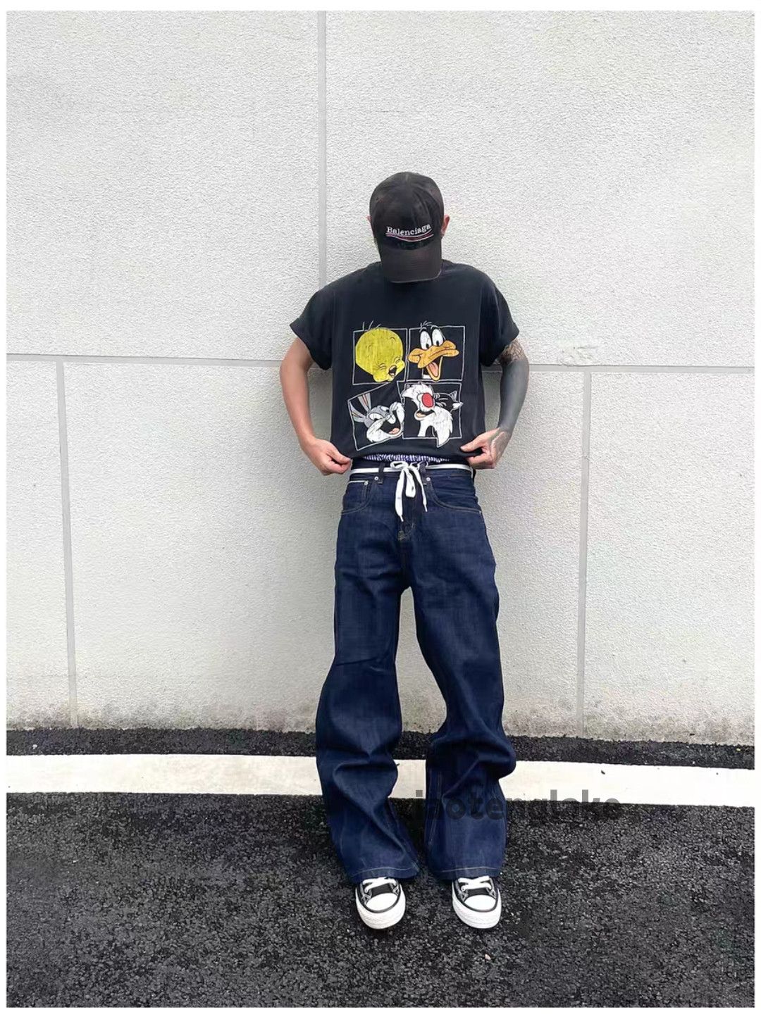 Vintage Utility loose baggy skate hiphop yuppie bootcut jeans Size US 32 / EU 48 - 8 Thumbnail