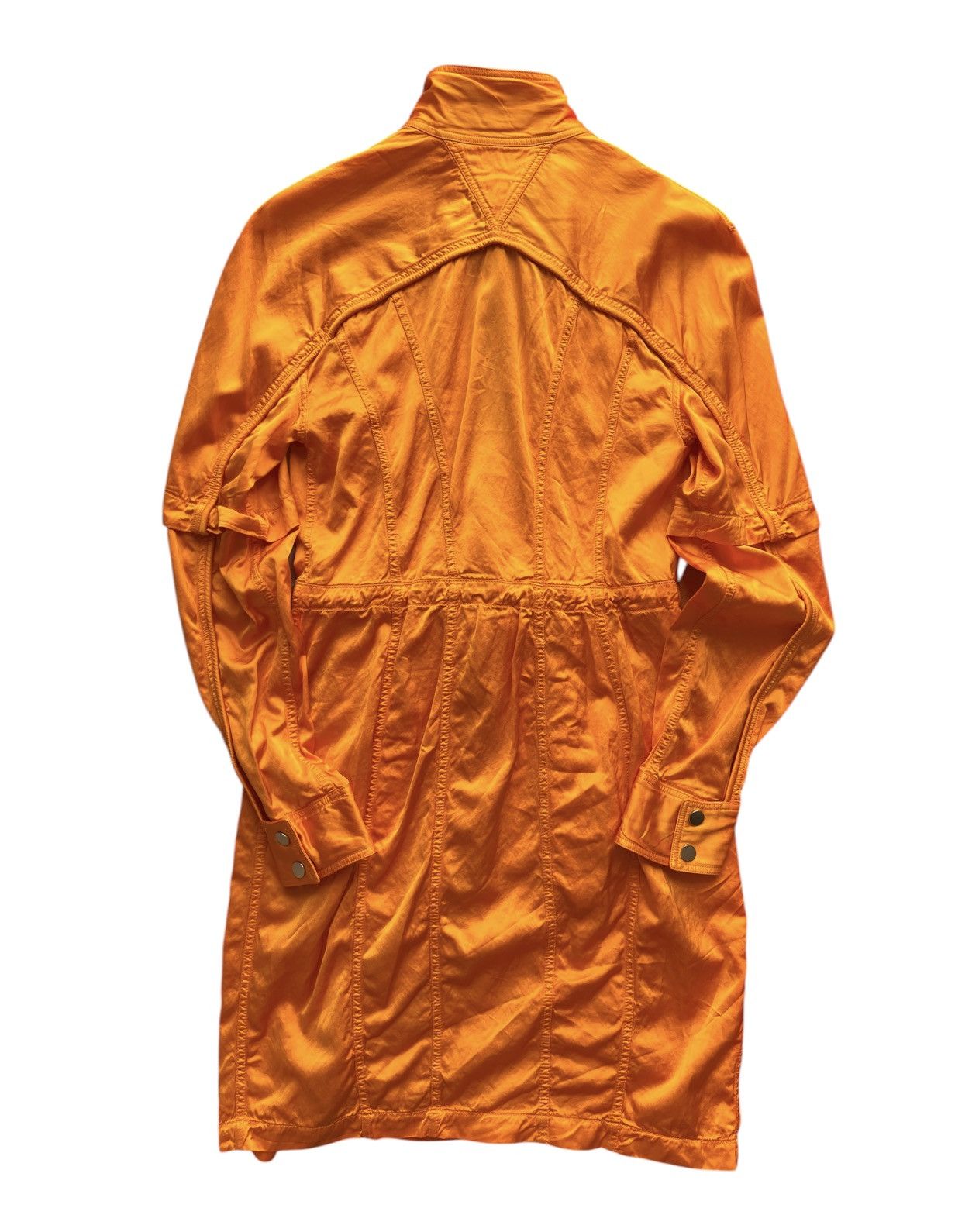 Bottega Veneta XS -S Bottega Veneta Fluid Satin Parka Dress Orange 36 shirt  | Grailed