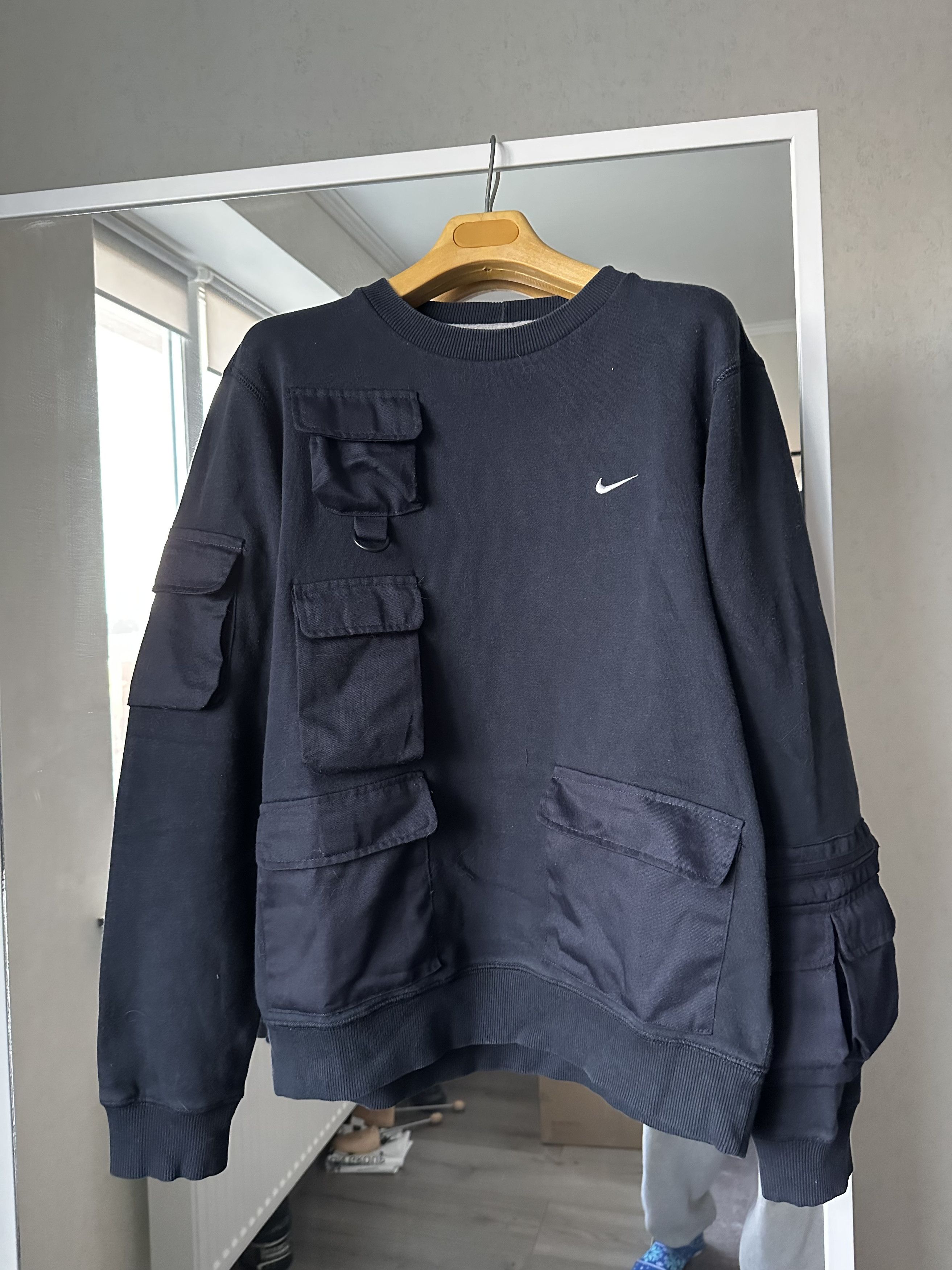 Nike Nike Custom y2k Vintage Cargo Multi Pocket Boxy Sweatshirt Size US M / EU 48-50 / 2 - 2 Thumbnail