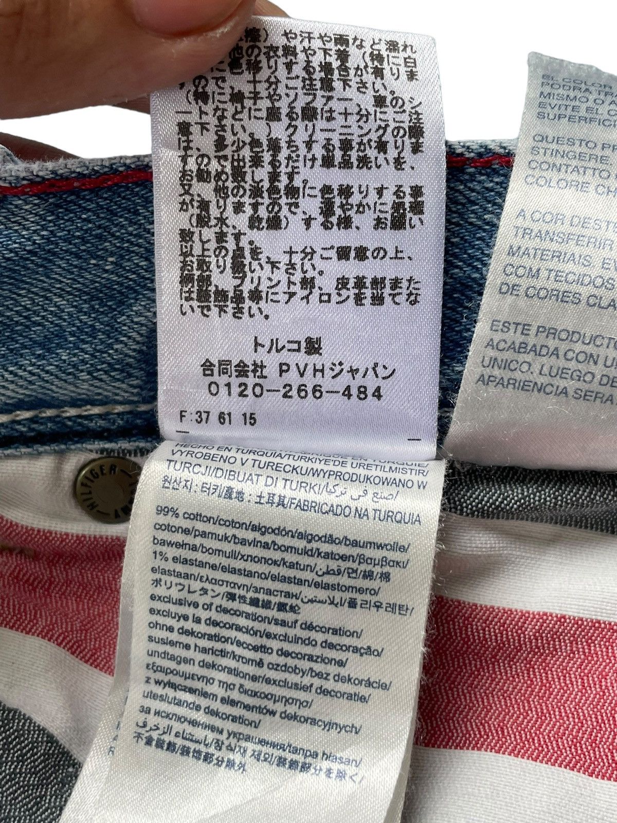 Tommy Hilfiger Tommy Hilfiger Bleached Wash Distressed Patches Style Jeans Size US 34 / EU 50 - 22 Thumbnail