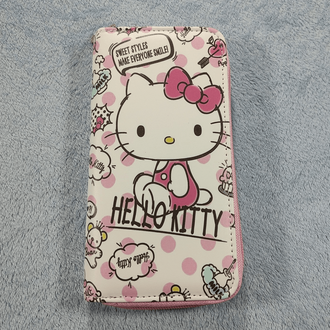 Japanese Brand Hello Kitty Wallet PU Leather Long Zipper, NEW Size ONE SIZE - 8 Thumbnail