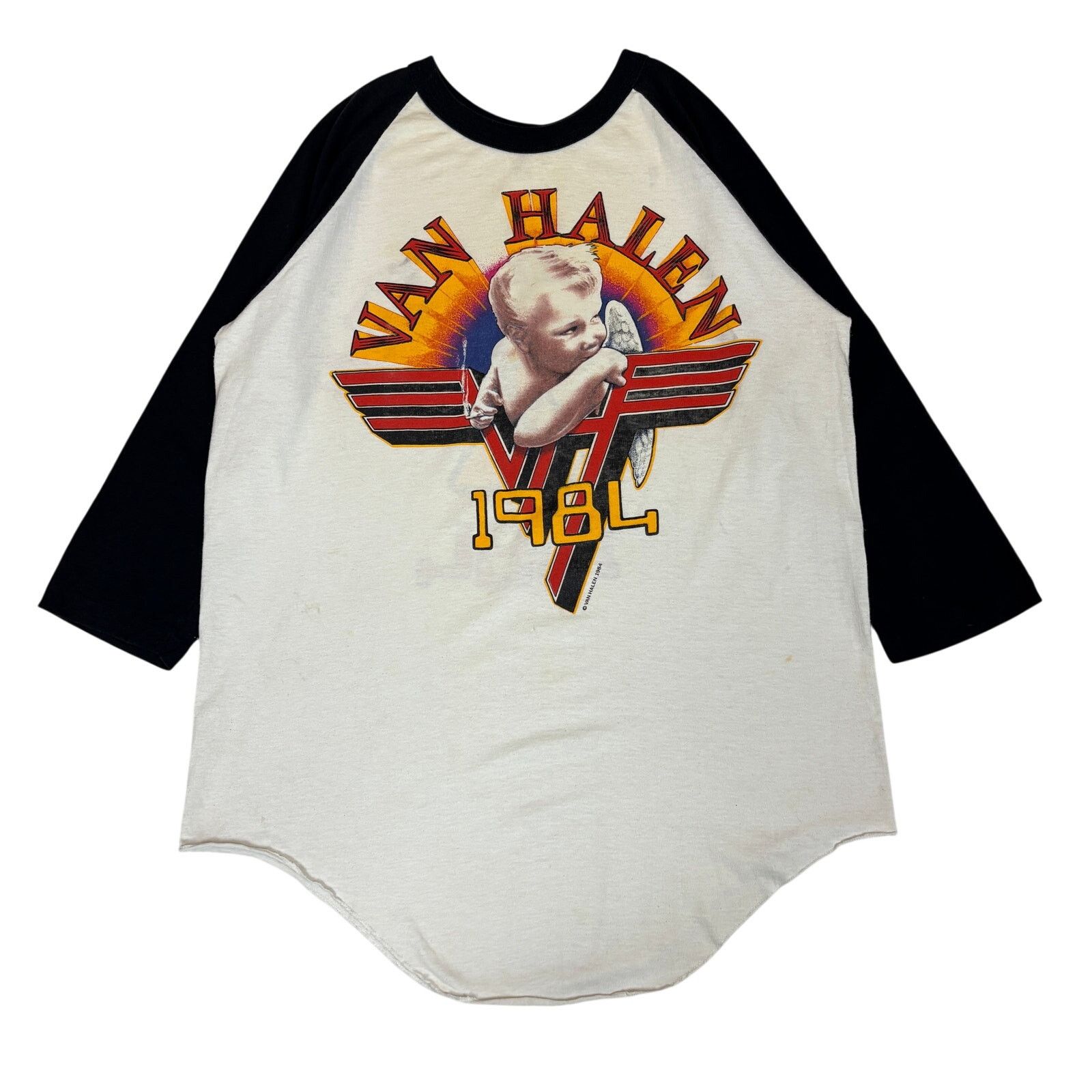 Vintage Vintage 1984 Van Halen Tour Raglan Shirt Smoking Baby Large Size US L / EU 52-54 / 3 - 1 Thumbnail