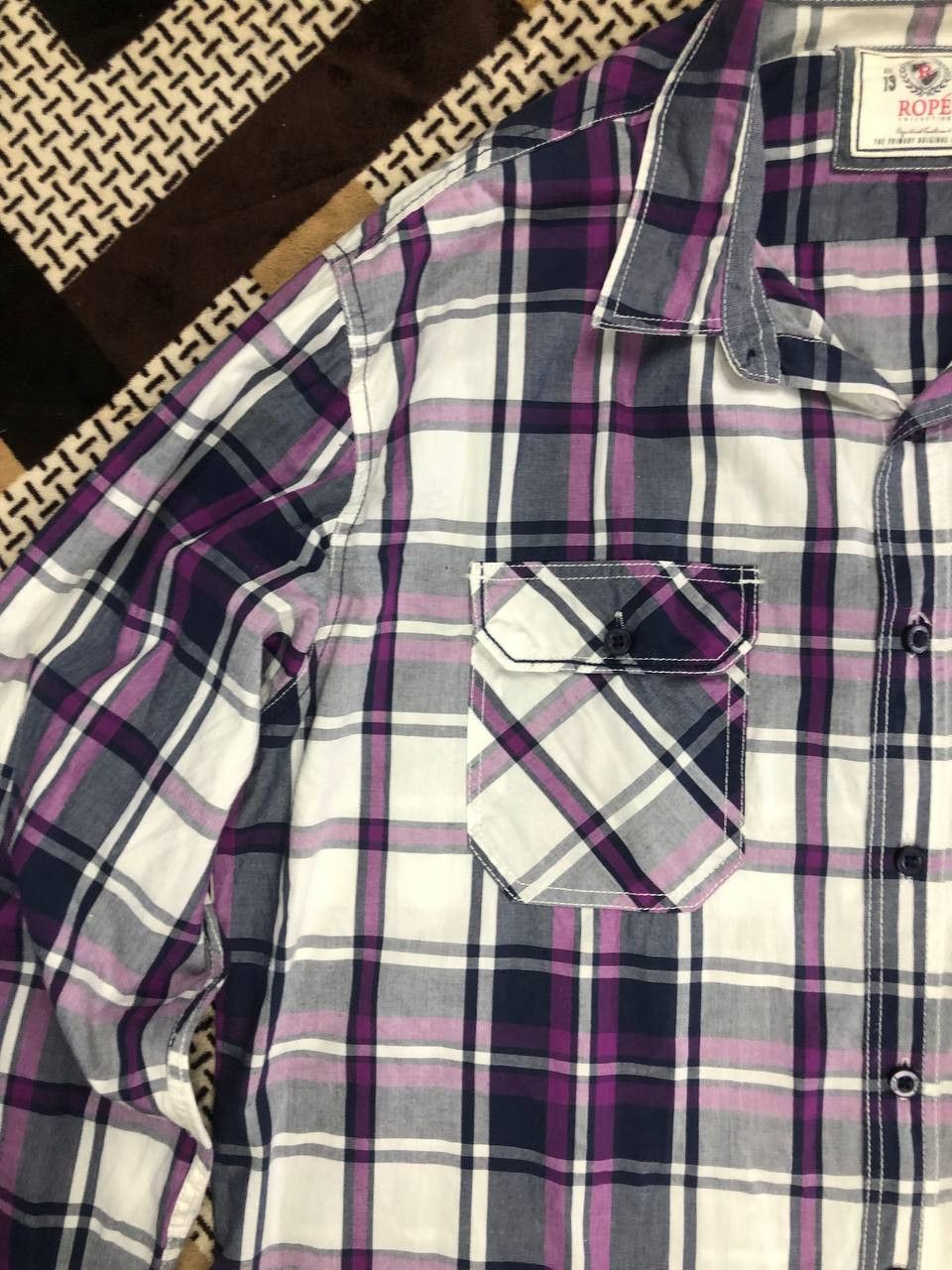 Roper ROPE Collection Checkered Shirt Size US XL / EU 56 / 4 - 11 Thumbnail