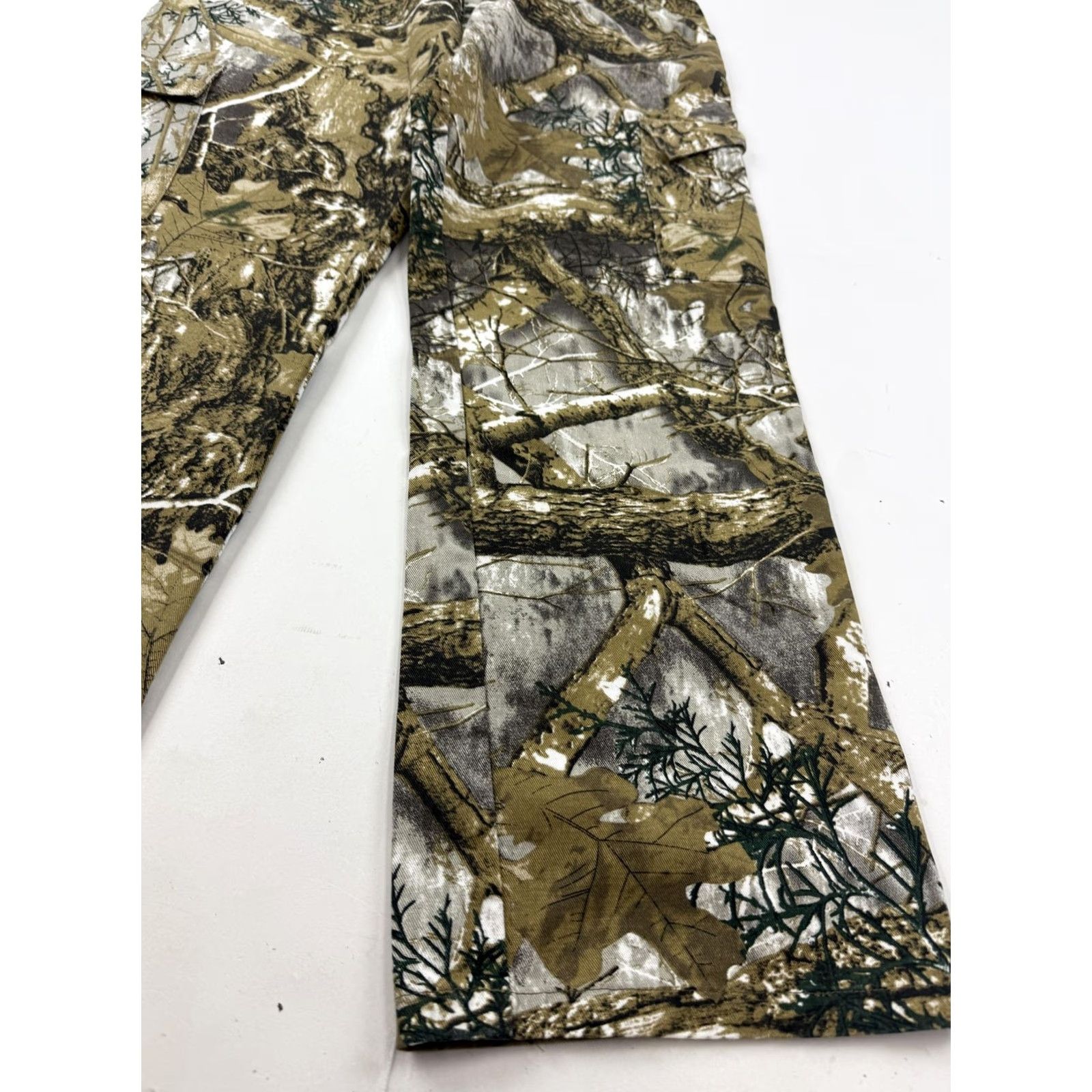 Vintage Camo Cargo Pants Mens Large Real Tree Elastic Waist Relaxed Fit Workwear Size US 33 - 2 Thumbnail