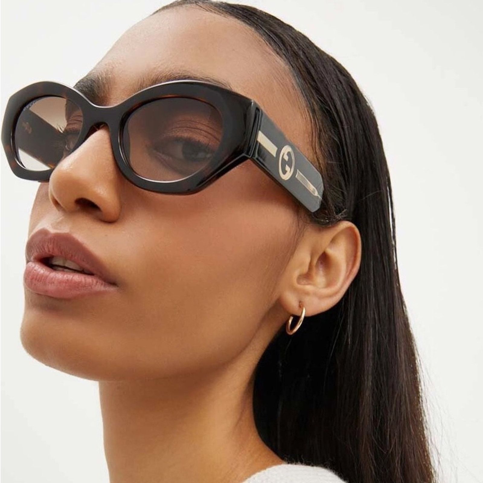Gucci NEW Gucci Sunglasses GG1553S 002 Havana Crystal Brown Women Size ONE SIZE - 5 Thumbnail