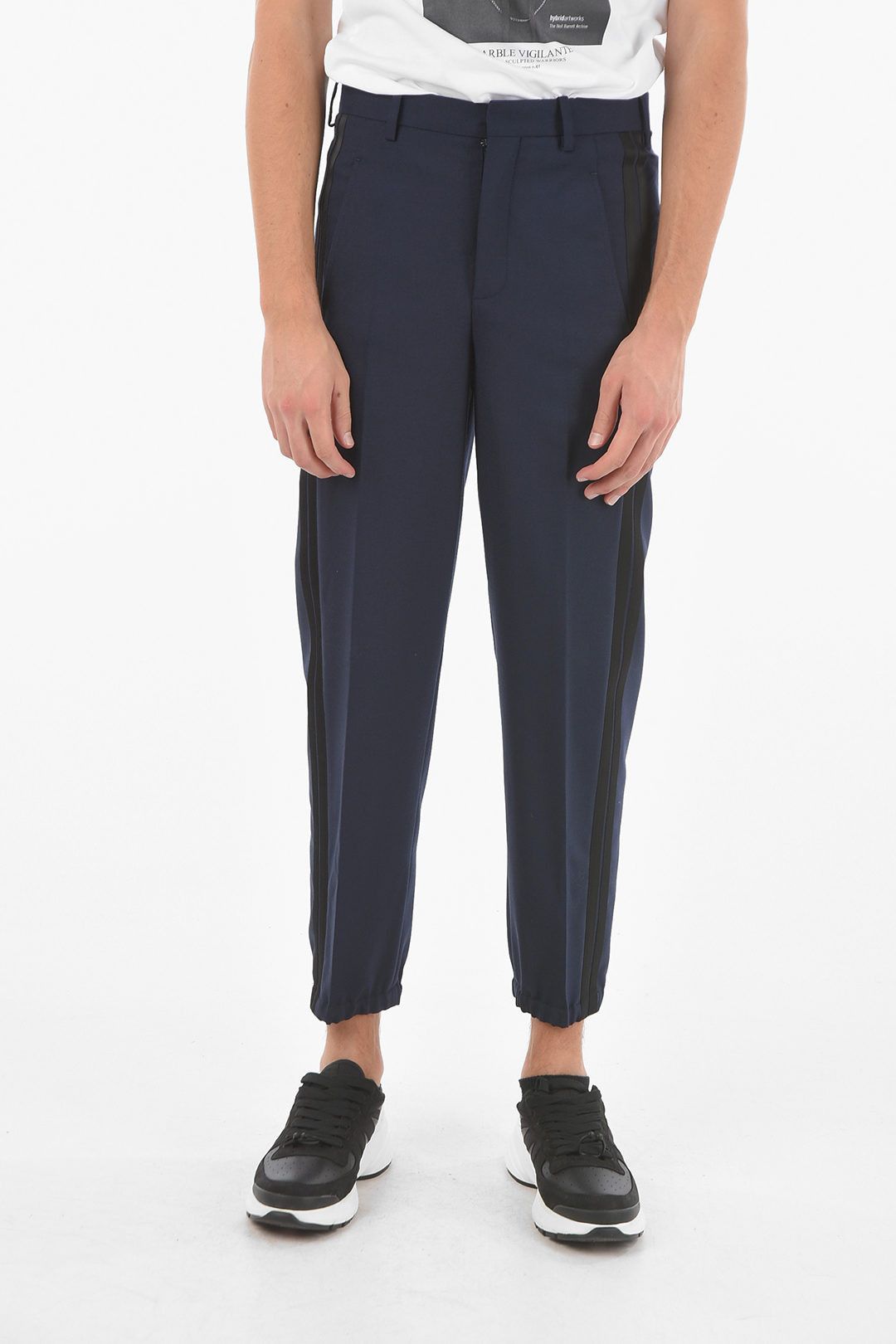 image of Neil Barrett Og1Mm1223 Pant In Blue, Men's (Size 28)