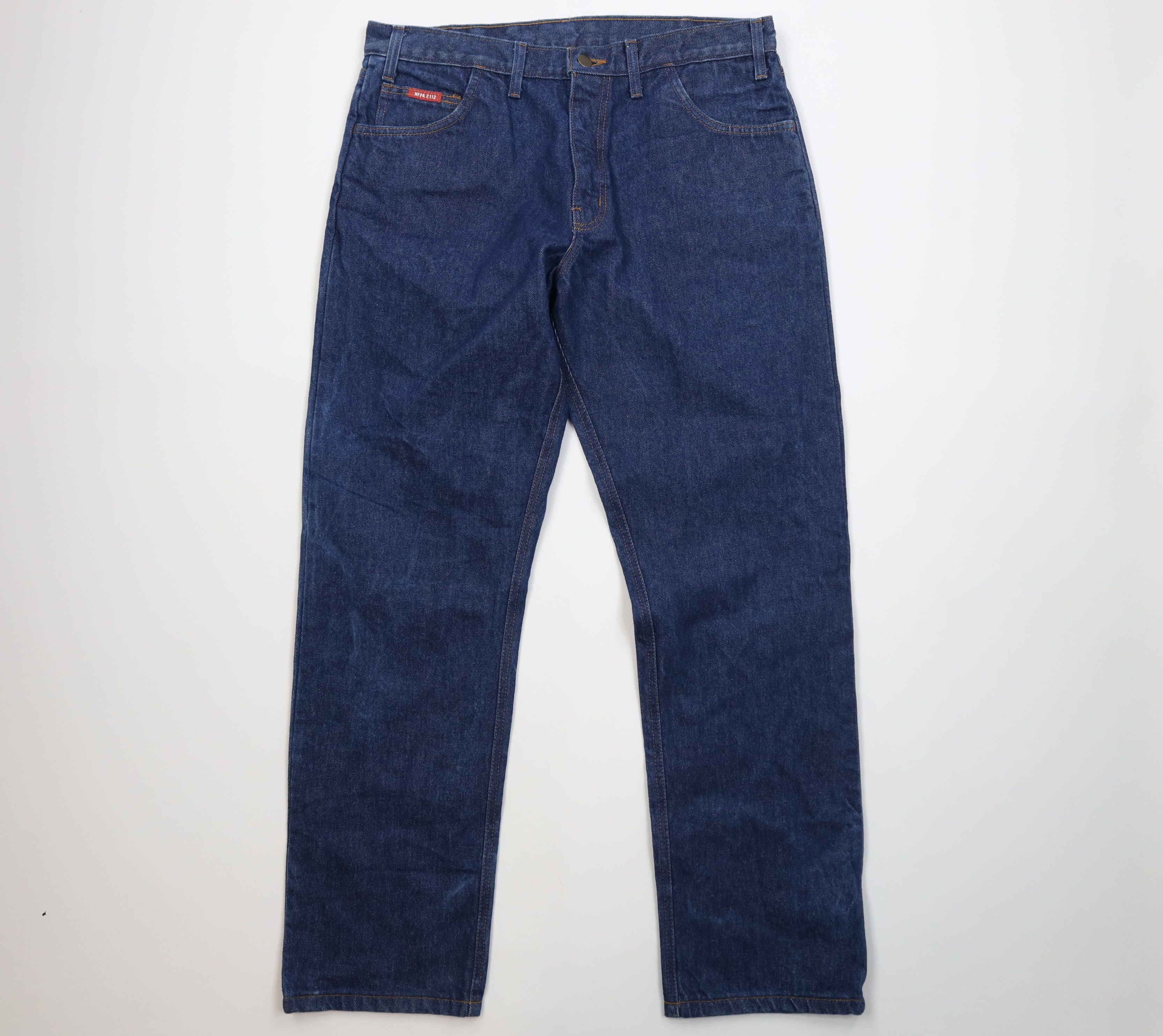 Vintage Big Bill FR Resistant Bootcut Denim Jeans Workwear Blue Size US 36 / EU 52 - 1 Thumbnail