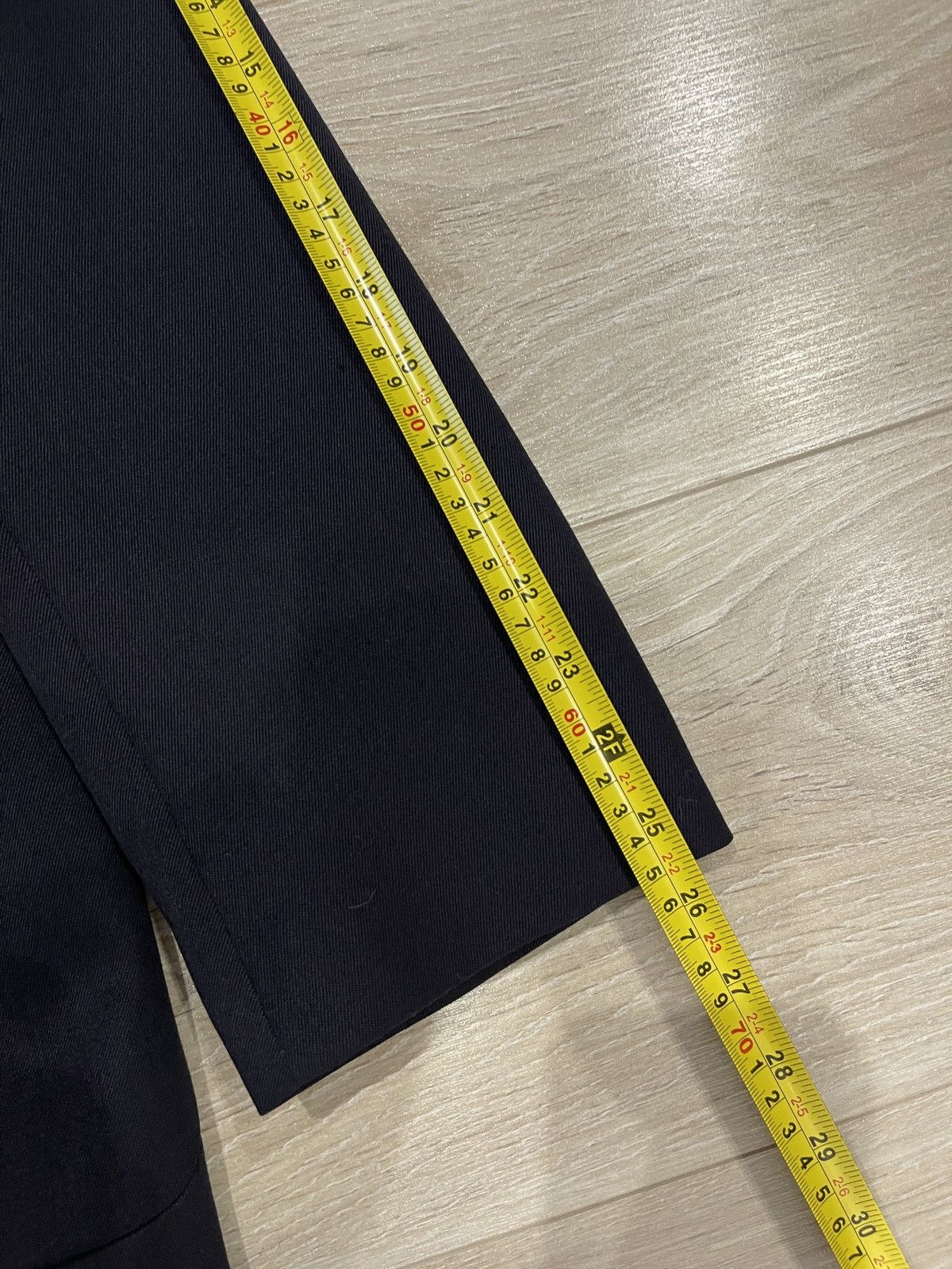 Vintage Thomas Deas black Wool Blend Blazer classic jacket 42R Size 42R - 11 Thumbnail
