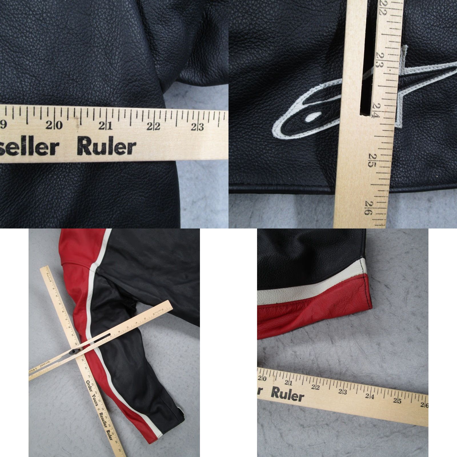 Alpinestars Alpinestars Barcelona LHT Leather Motorcycle Jacket Mens 48 Red Black Zip Full Zip Pockets Leather Racing Riding 90s City Vintage? Size US M / EU 48-50 / 2 - 8 Thumbnail