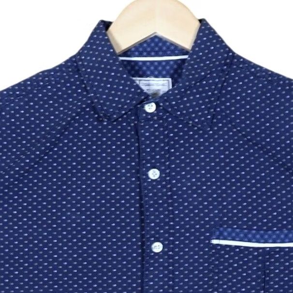 Alexander Julian Colours Alexander Julian Mens Small Dot Print Short Sleeve Button Down Shirt Size US S / EU 44-46 / 1 - 3 Thumbnail