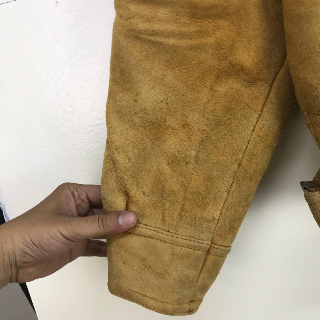 Genuine Leather Vintage Wind Armor Military Style Sheepskin Sherling Coat Size US M / EU 48-50 / 2 - 6 Thumbnail