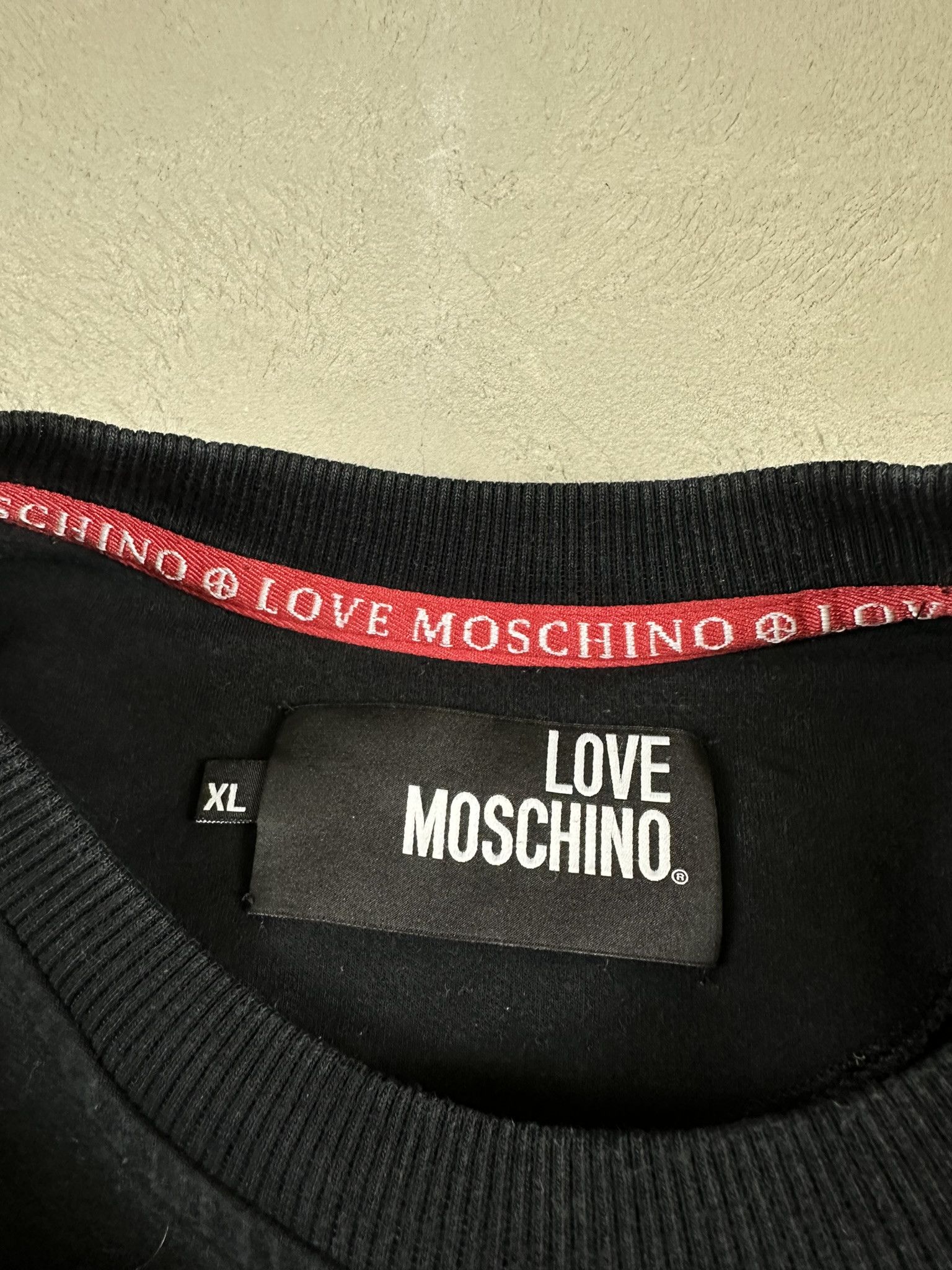 Moschino Love Moschino Big Logo Graphic Sweatshirt Crewneck Size US XL / EU 56 / 4 - 13 Thumbnail
