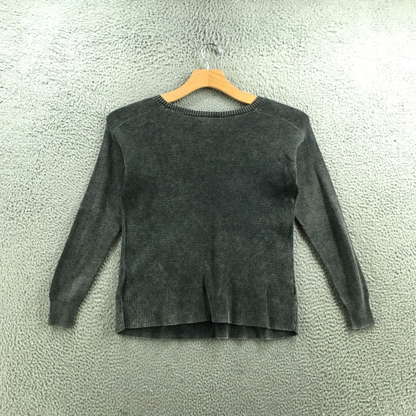 American Eagle Outfitters American Eagle Outfitters Sweater Womens M Gray Cotton Blend Long Sleeve Crew Size M / US 6-8 / IT 42-44 - 7 Thumbnail