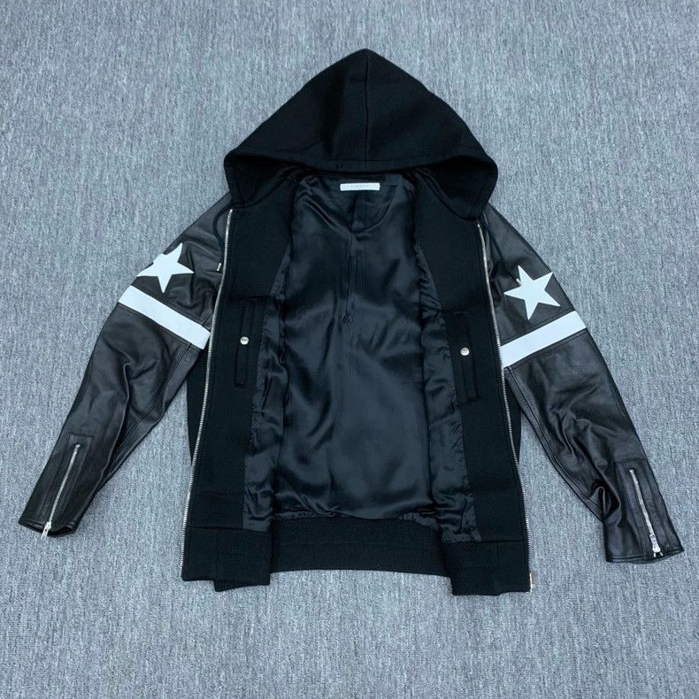 Givenchy Givenchy Size54 Black Five-Star Patch Leather Jacket, Size Size US M / EU 48-50 / 2 - 4 Thumbnail