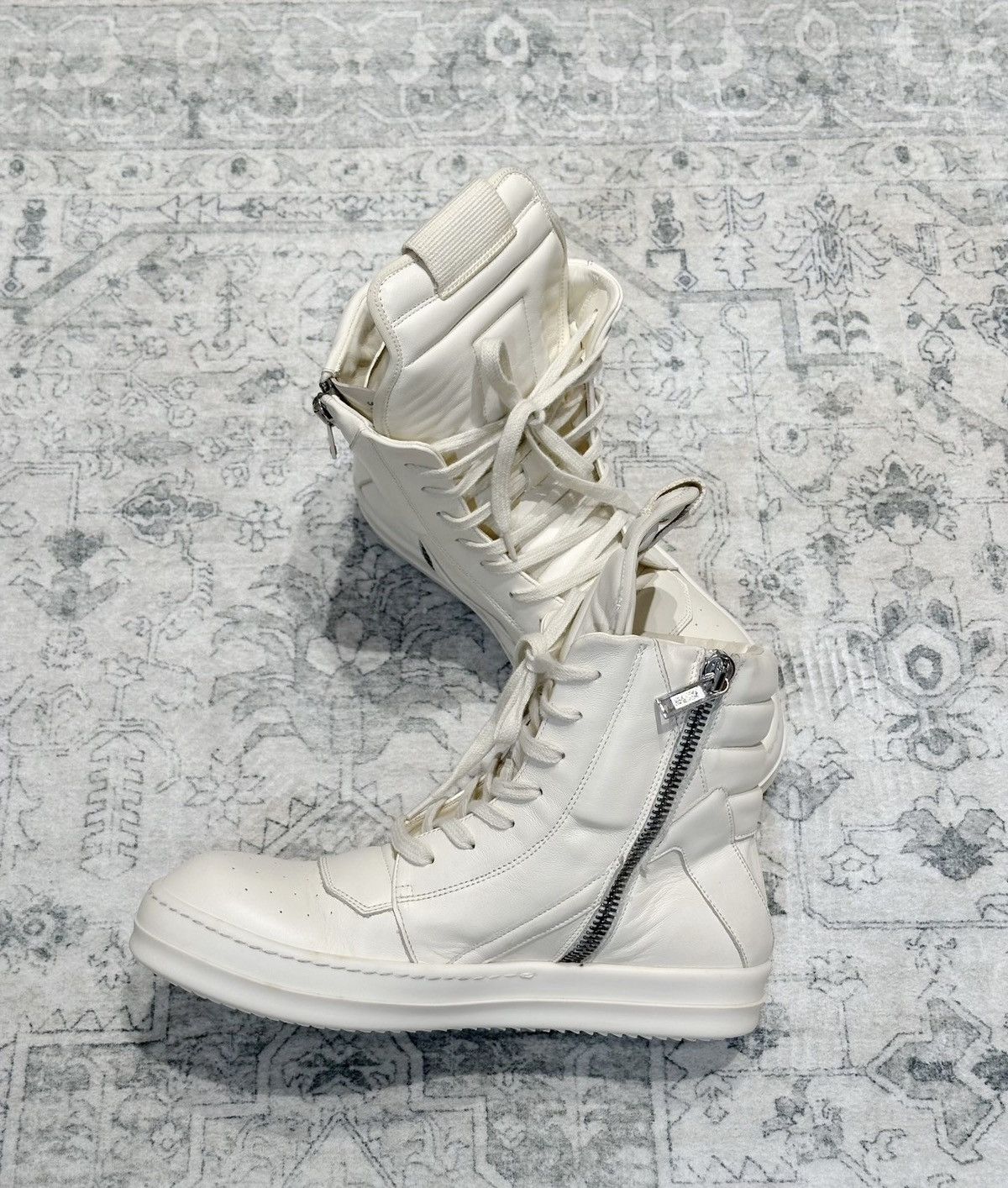 Rick Owens Rick Owens Geobasket Milk White New Version Size US 7 / EU 40 - 5 Thumbnail