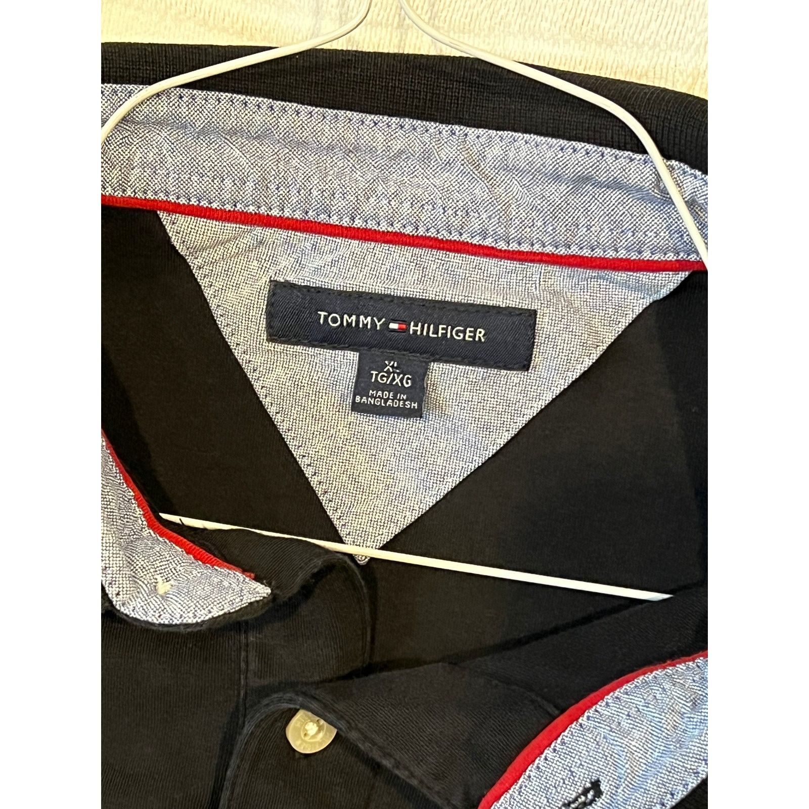 Tommy Hilfiger Tommy Hilfiger Black Polo Shirt Mens XL Size US XL / EU 56 / 4 - 3 Thumbnail