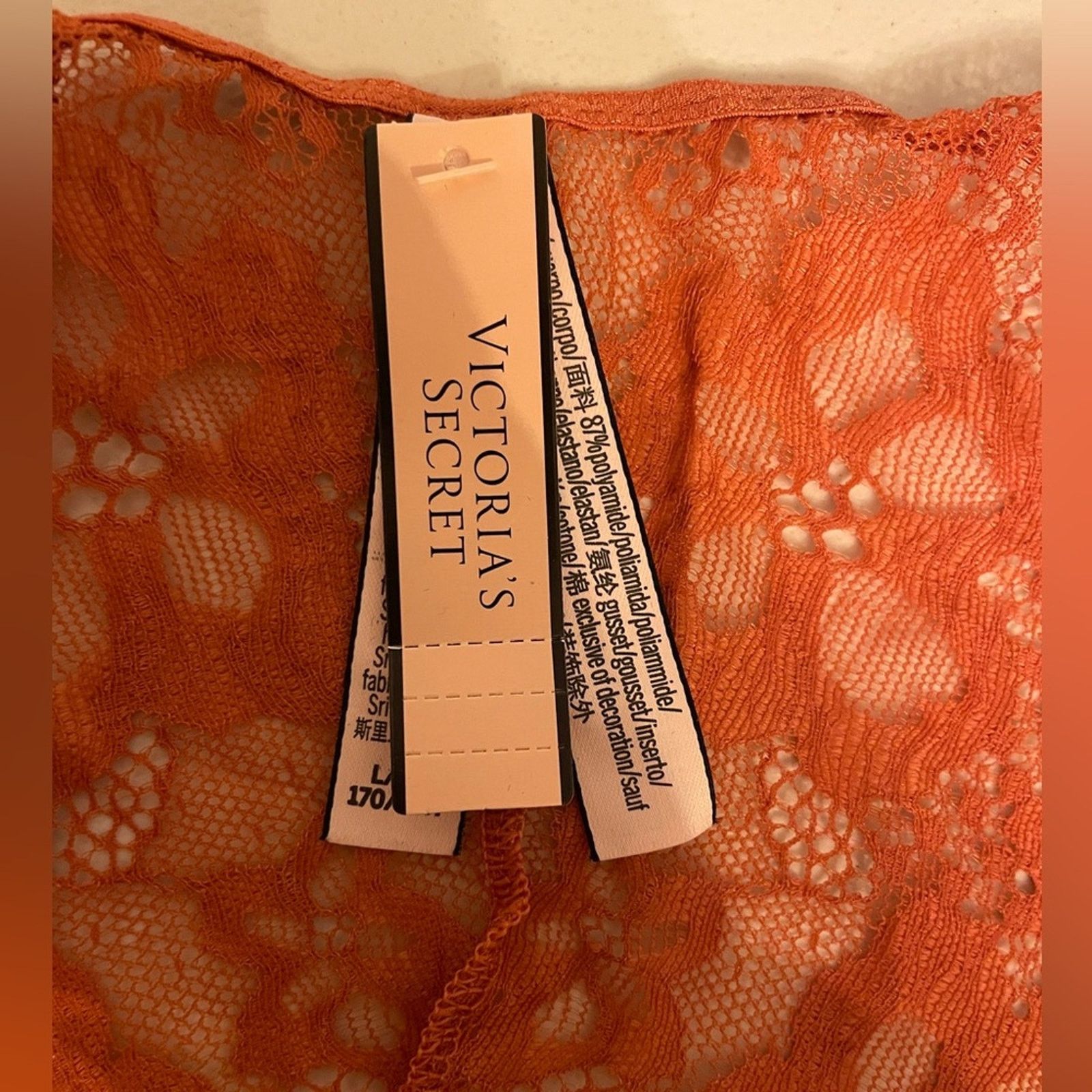 Victoria's Secret Victoria’s Secret Very Sexy Brazilian Slip Panty Rare Rust Size ONE SIZE - 8 Thumbnail
