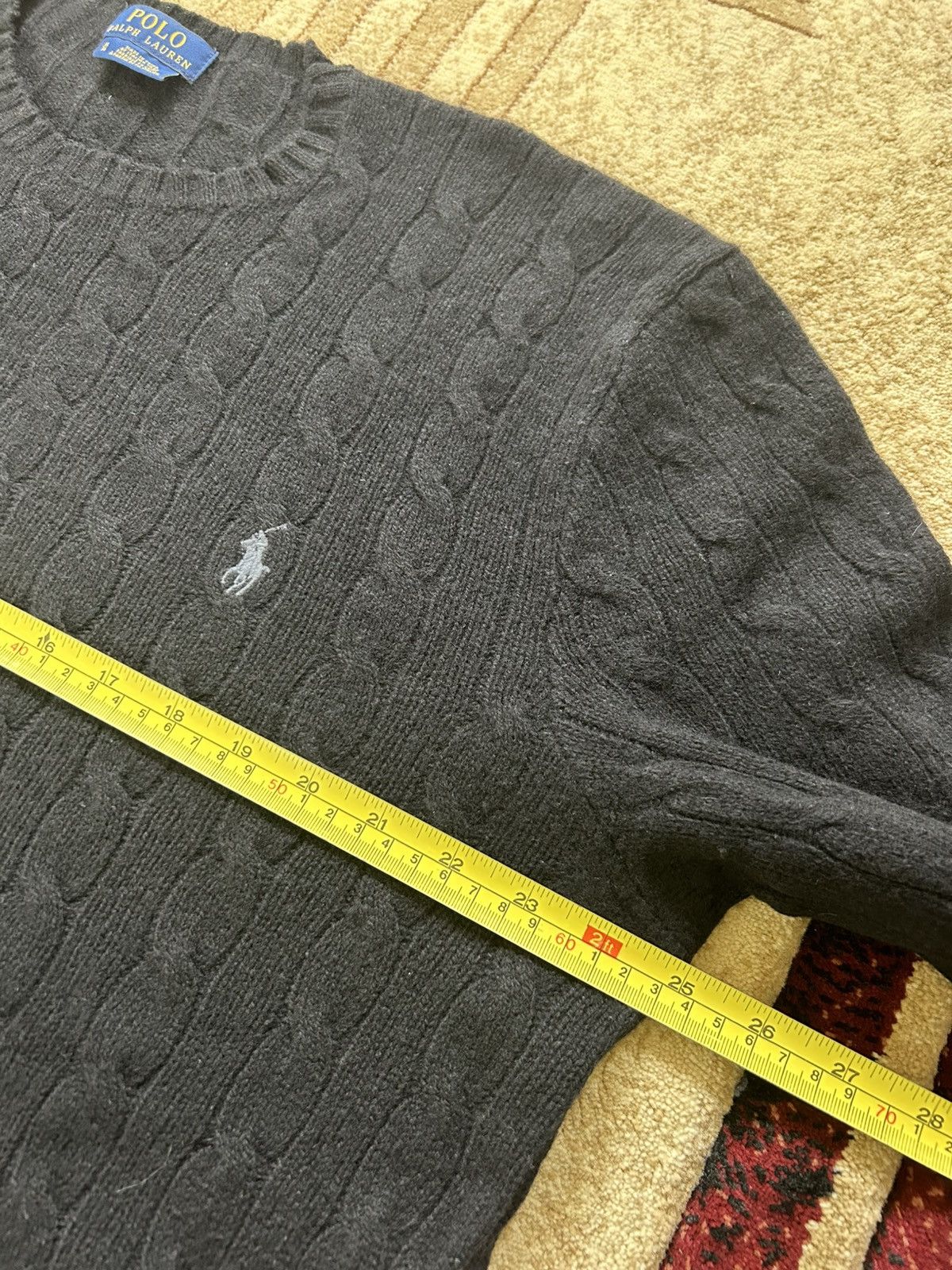 Polo Ralph Lauren Vintage Polo Ralph Lauren Merino Wool Cable Knit Sweater Size US XL / EU 56 / 4 - 8 Thumbnail