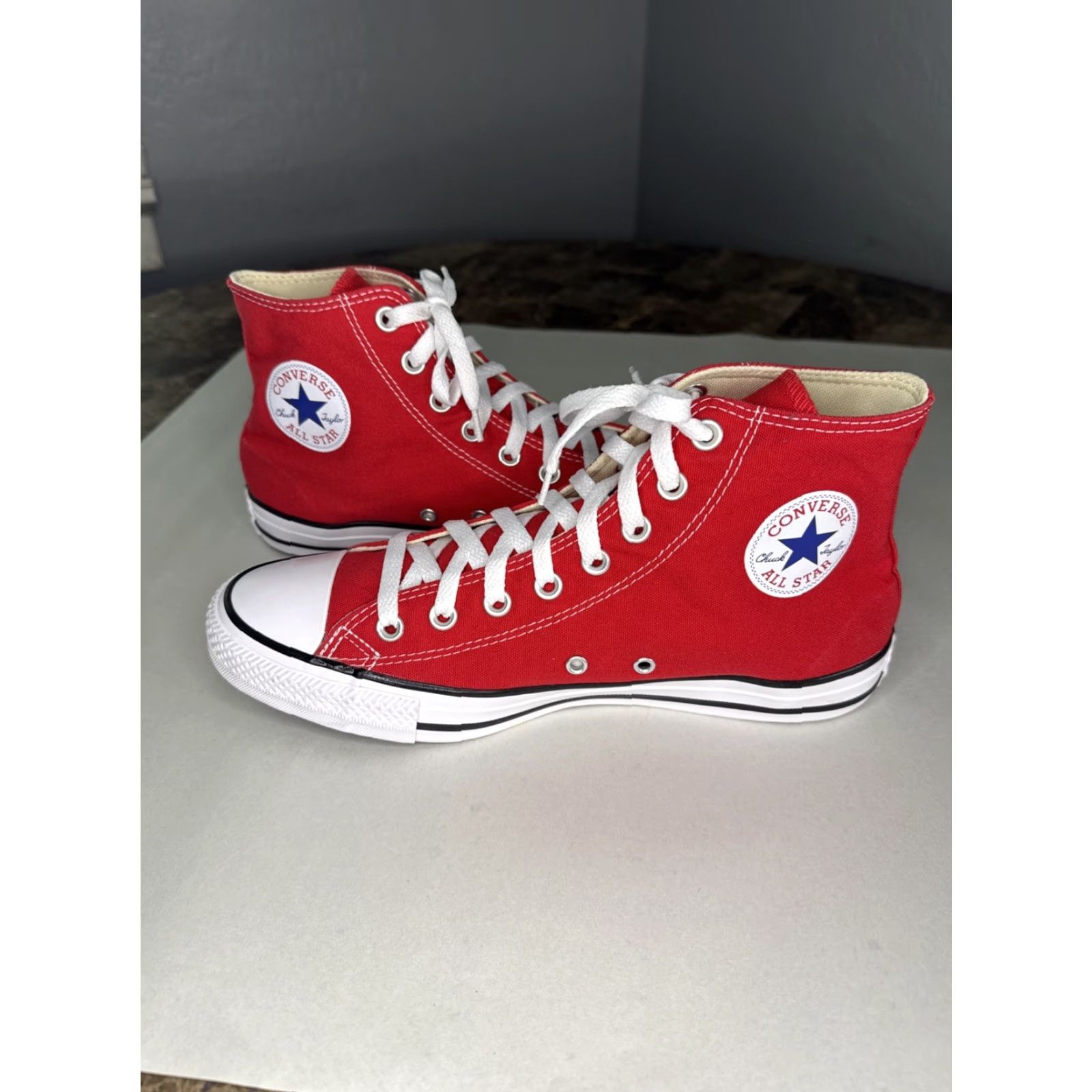 Converse Converse All Star High Hi-Top Red Men’s 9 Sneakers Shoes Shoes Sneakers Stars Mens High Top Red Size US M / EU 48-50 / 2 - 2 Thumbnail