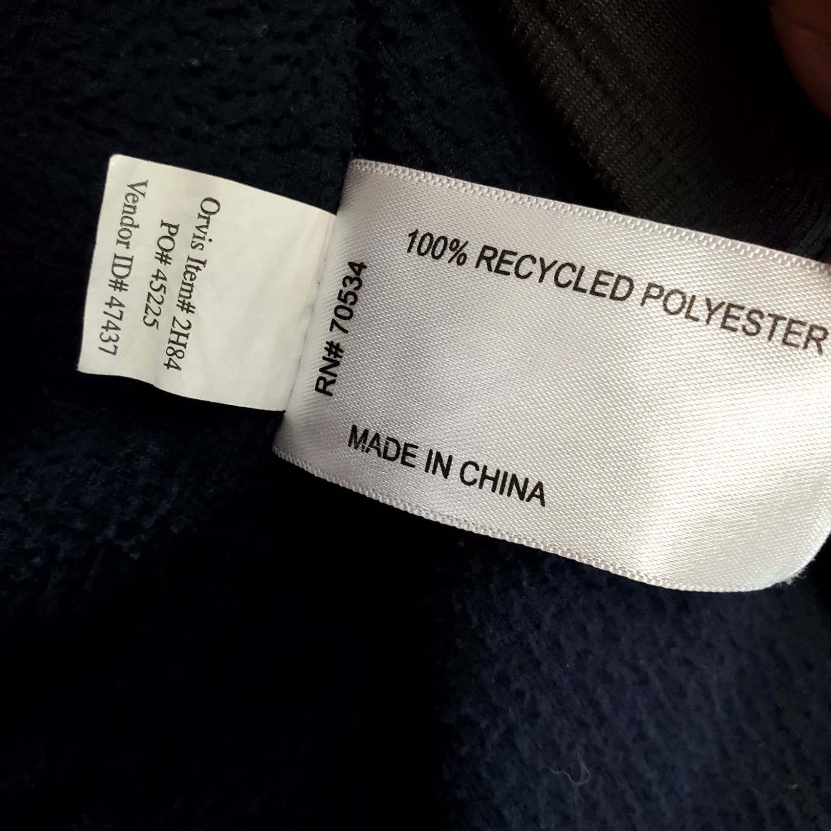 Orvis Orvis Sweatshirt Women’s S Navy Zipped Pocket Long Sleeve Mock Neck Quarter Zip Size S / US 4 / IT 40 - 6 Thumbnail