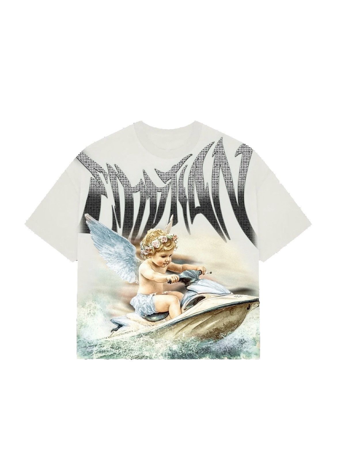 Other Mixed emotion cream ‘jetski’ rhinestone tee Size US XXL / EU 58 / 5 - 1 Thumbnail