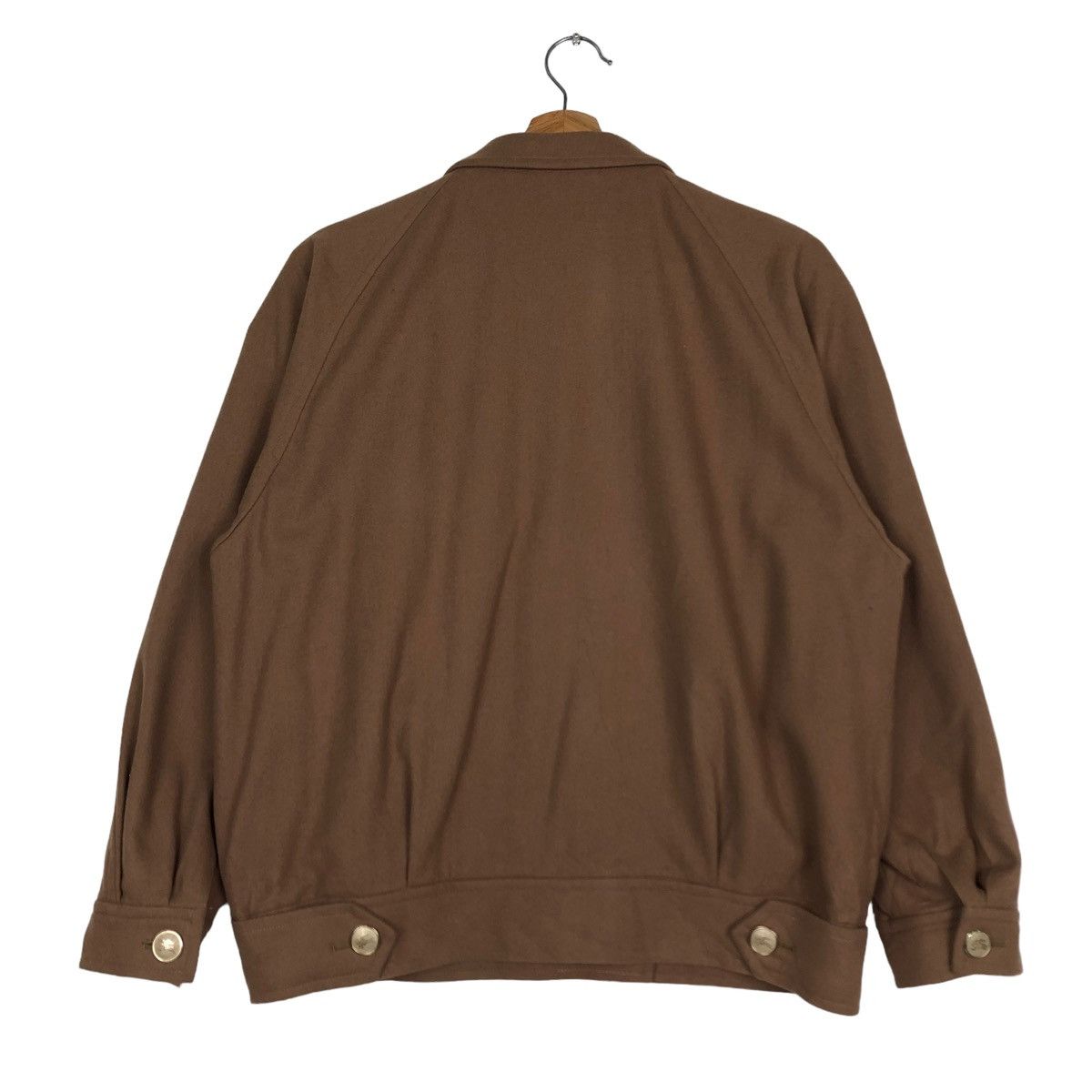 Burberry 🔥RICH BROWN - VINTAGE WOOL BOMBER JACKET BURBERRYS Size US M / EU 48-50 / 2 - 8 Thumbnail