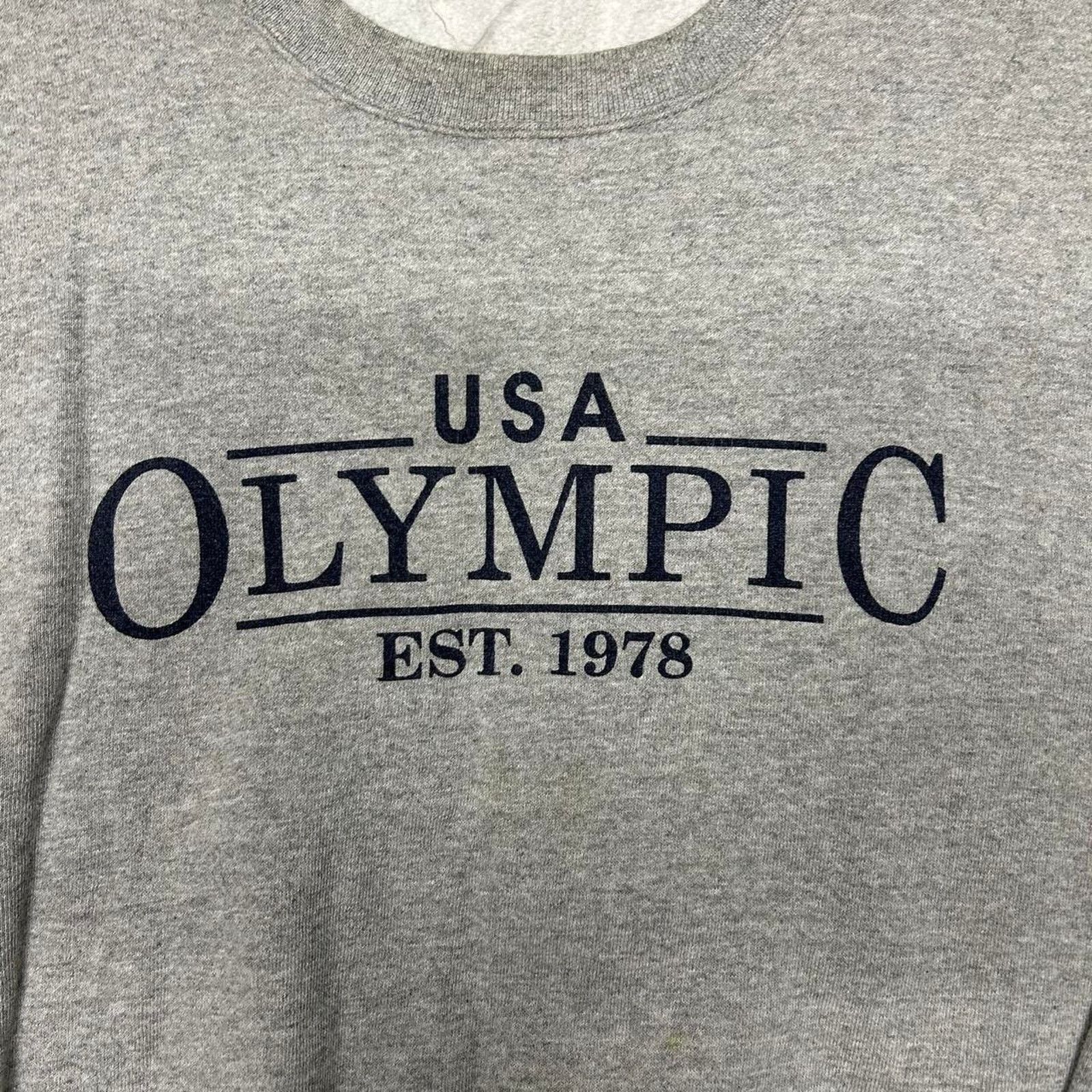 Other VTG 90s USA Olympic Grey Sweatshirt Size US XL / EU 56 / 4 - 3 Thumbnail