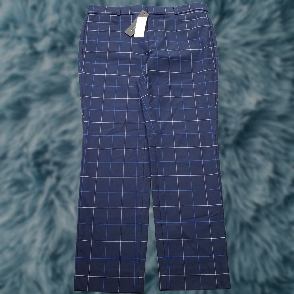 Banana Republic Banana Republic Sloan Dress Pants Womens 10 Multi Plaid Slim Tapered Workwear Pants Size 32" / US 10 / IT 46 - 1 Thumbnail