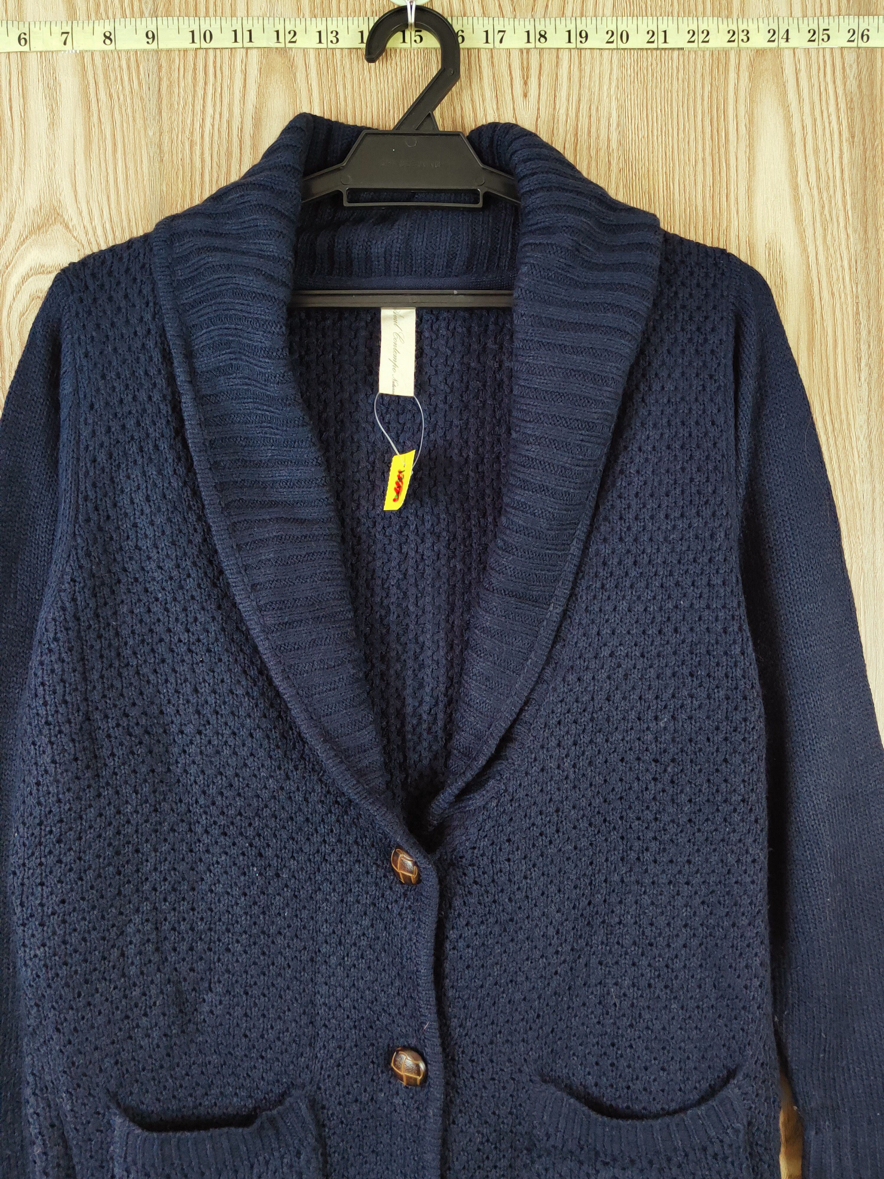 Vintage Avail Contempo Navy Knitwear Cardigan #W665 Size US M / EU 48-50 / 2 - 2 Thumbnail