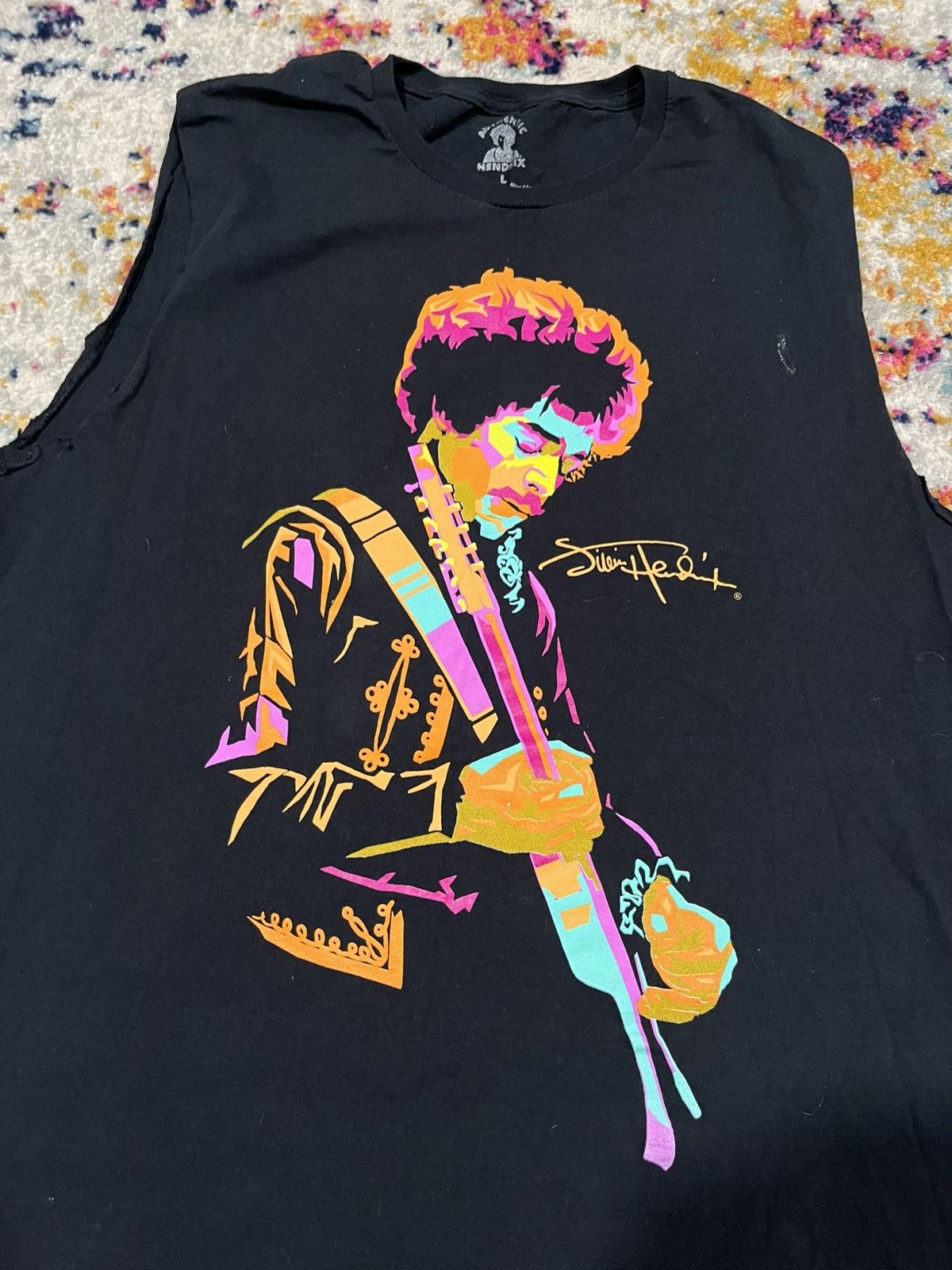 Vintage Jimi Hendrix Shirt Large Size US L / EU 52-54 / 3 - 1 Thumbnail
