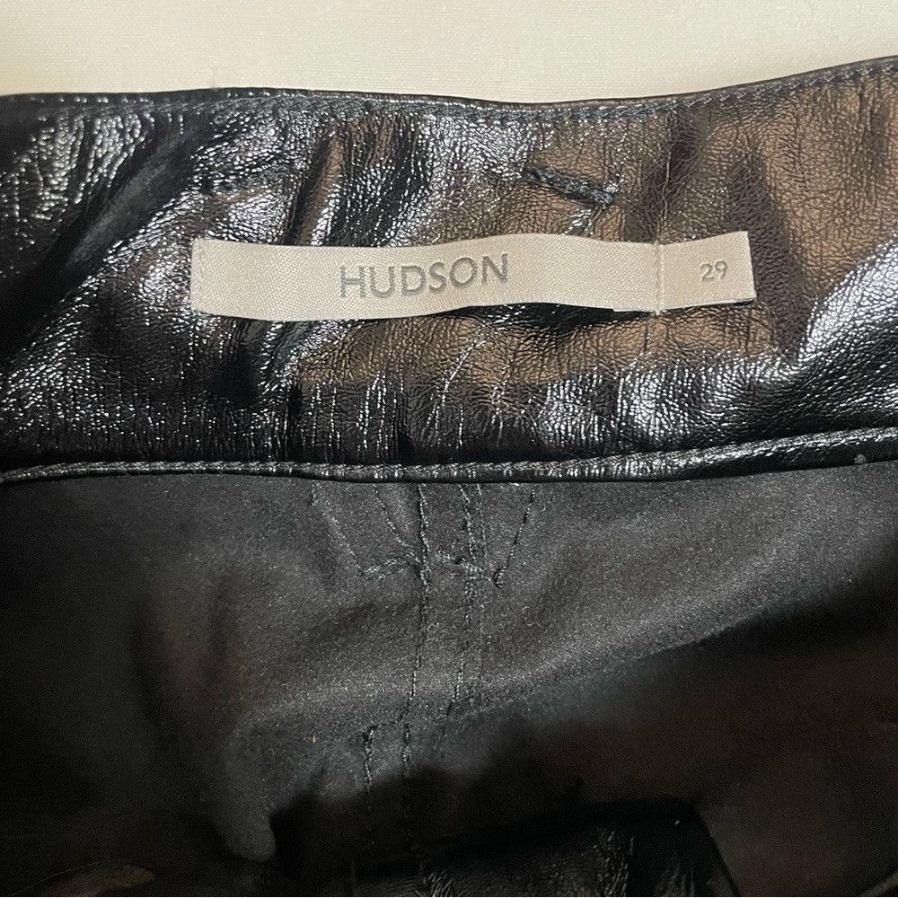 Hudson NWT New $265 Hudson Faux Leather Utility Cargo Ankle Straig Size 29" - 6 Thumbnail