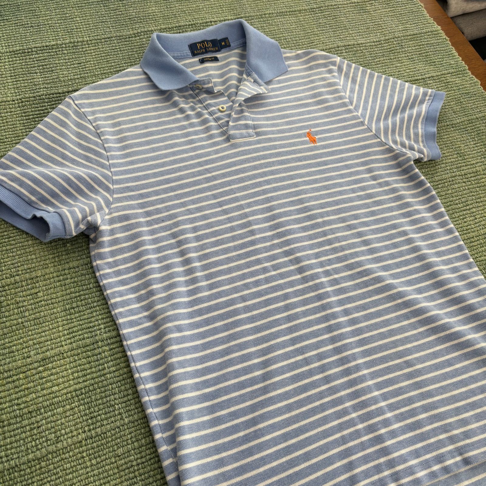 Polo Ralph Lauren Polo Ralph Lauren blue striped men's polo shirt size M Size US M / EU 48-50 / 2 - 7 Thumbnail