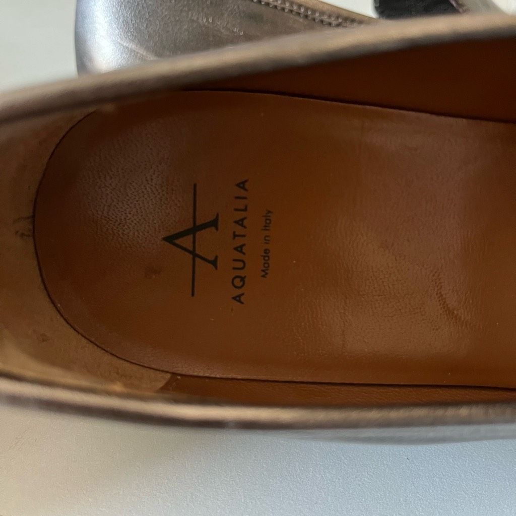 Aquatalia Aquatalia Kelsey Bronze Slip On Platform Leather Loafers Siz Size US 8.5 / IT 38.5 - 6 Thumbnail