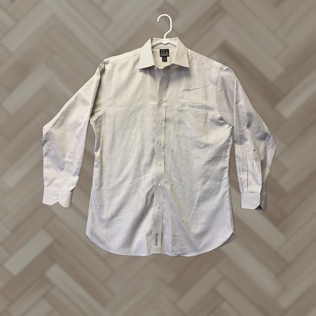 Jos. A. Bank VINTAGE Jos. A. Bank Shirt Adult 16 1/2 34 brown Striped Button-Up Mens Long Sleeve Button-Up 96-25 Size US L / EU 52-54 / 3 - 1 Thumbnail