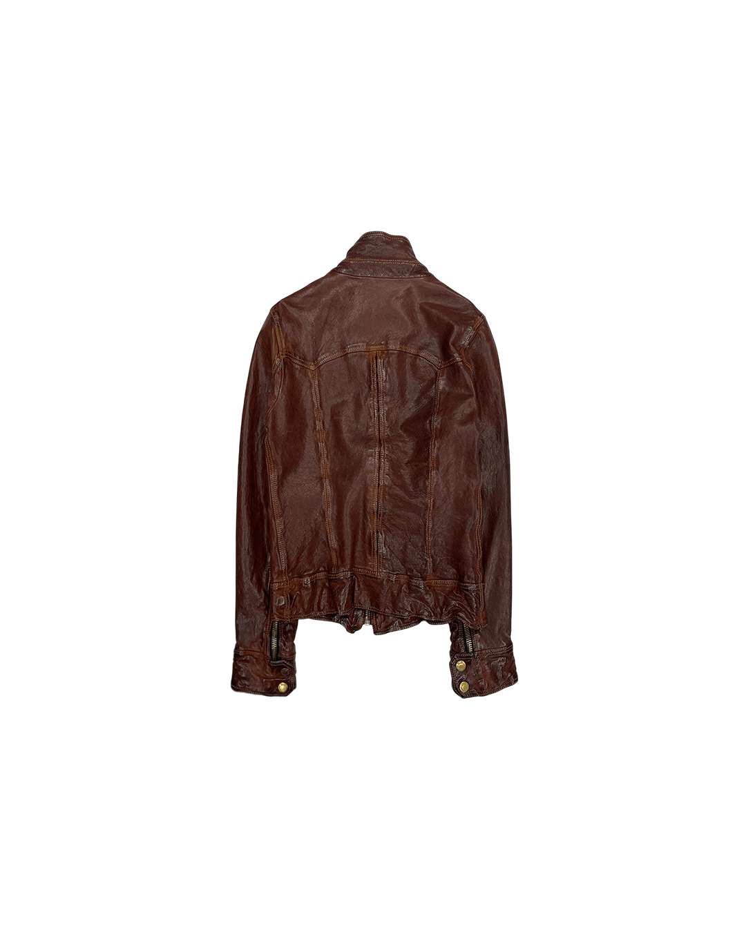 Dolce & Gabbana Dolce & Gabbana Buffalo Leather Moto Jacket Size XS / US 0-2 / IT 36-38 - 5 Thumbnail