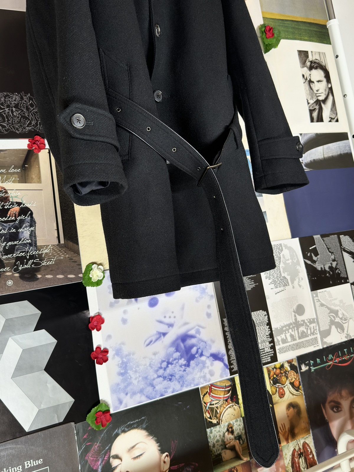 Katharine Hamnett London 1990s Heavy Wool Military Coat Size US M / EU 48-50 / 2 - 4 Thumbnail