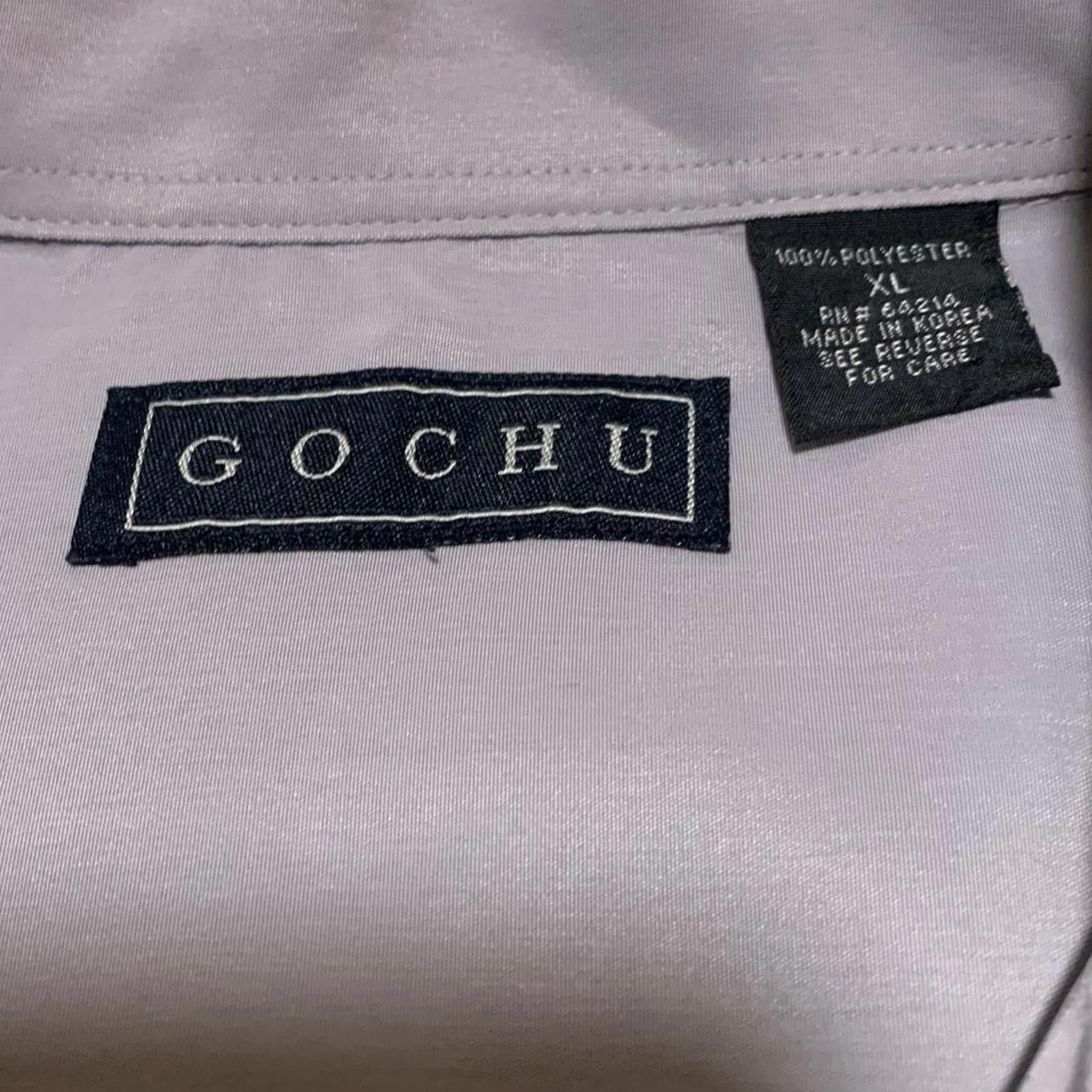 Other Vintage 90s Y2K GOCHU Men's XL Gray Short Sleeve Shirt Korea Size US XL / EU 56 / 4 - 3 Thumbnail