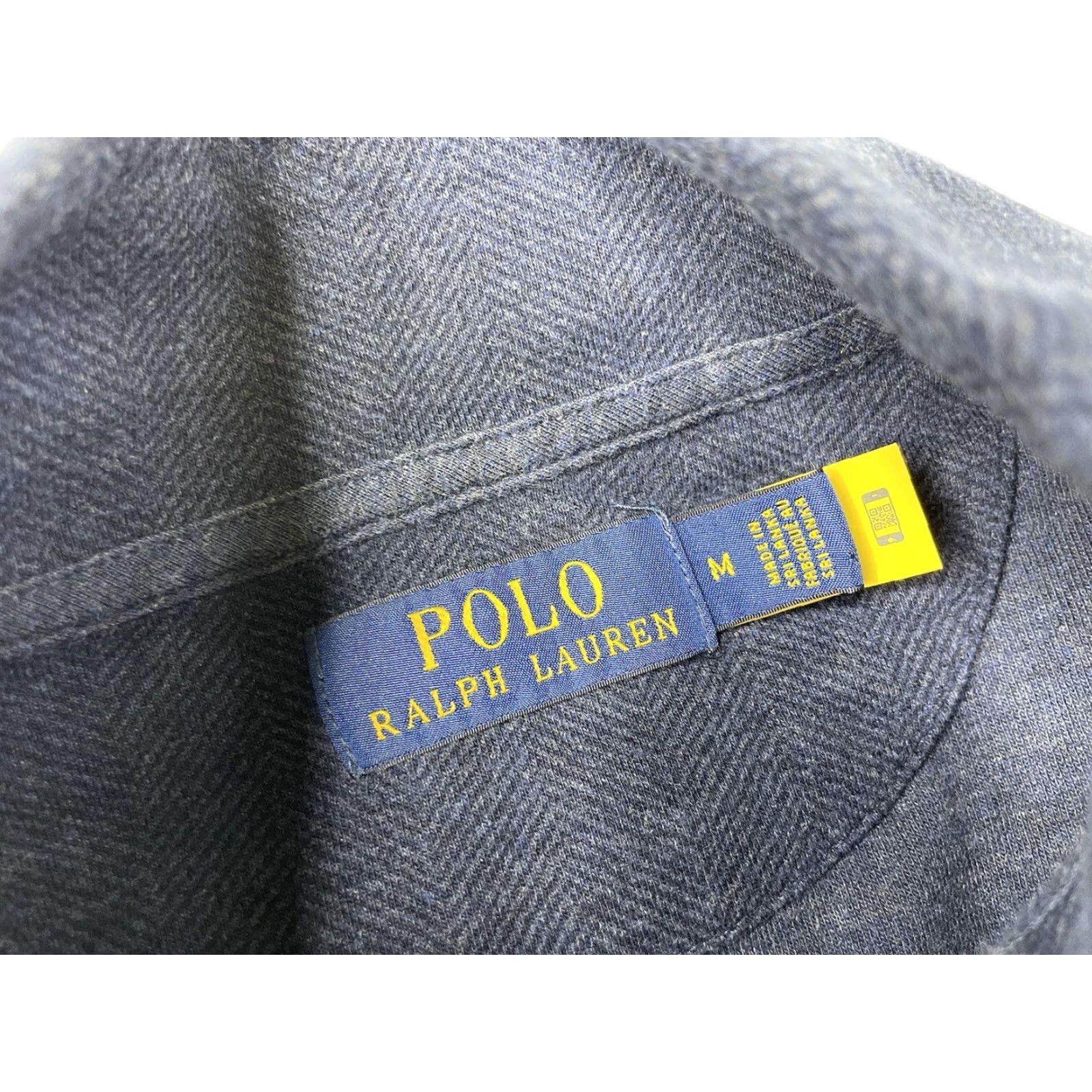 Polo Ralph Lauren Polo Ralph Lauren Pullover Jersey 1/4 Zip Herringbone Navy Blue M Men Sweater Size US M / EU 48-50 / 2 - 3 Thumbnail
