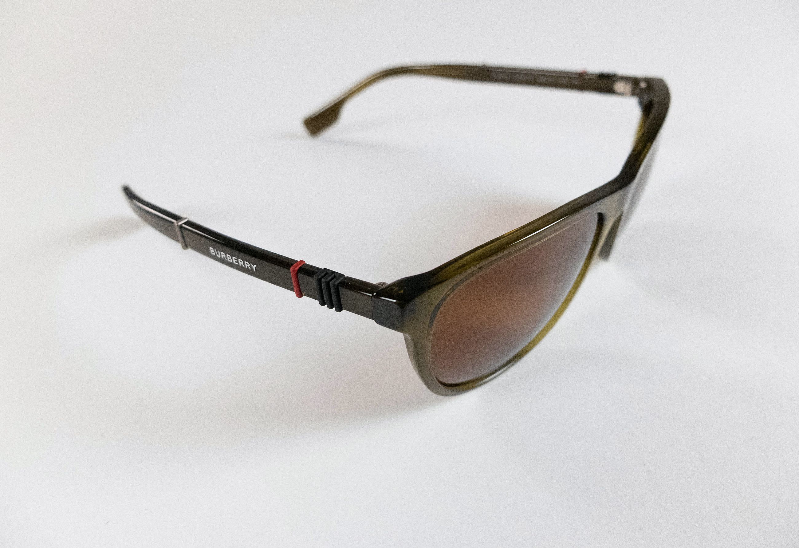 Burberry BURBERRY olive green acetate oval sunglasses Size ONE SIZE - 5 Thumbnail
