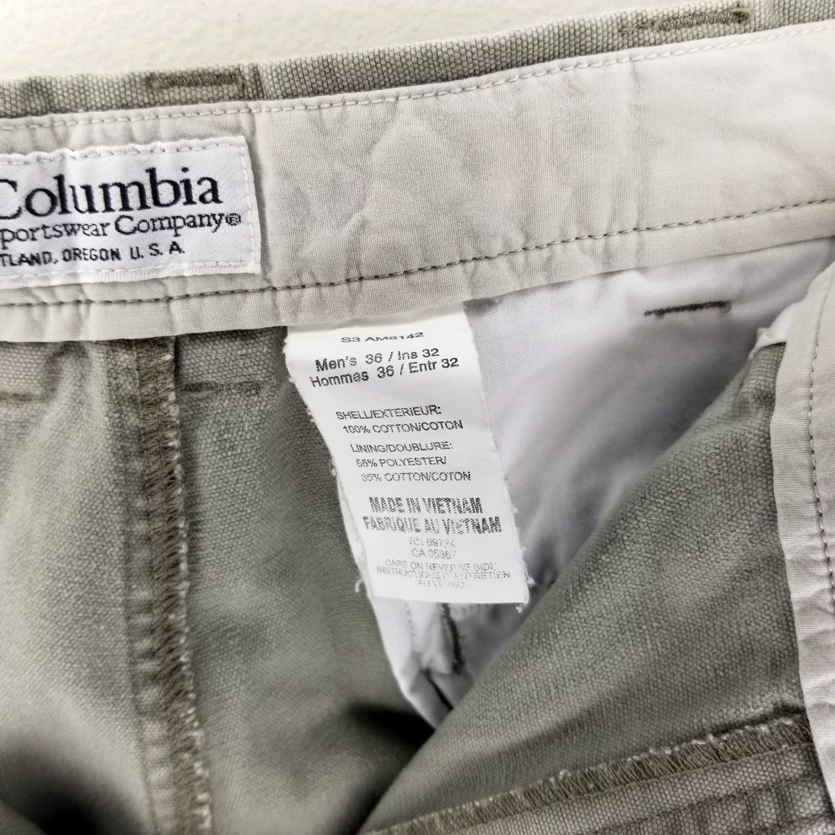 Vintage Columbia Mens Pants Straight Gray 36x32 Chino Regular Size 36 Inseam 32 Mens Size US 36 / EU 52 - 4 Thumbnail