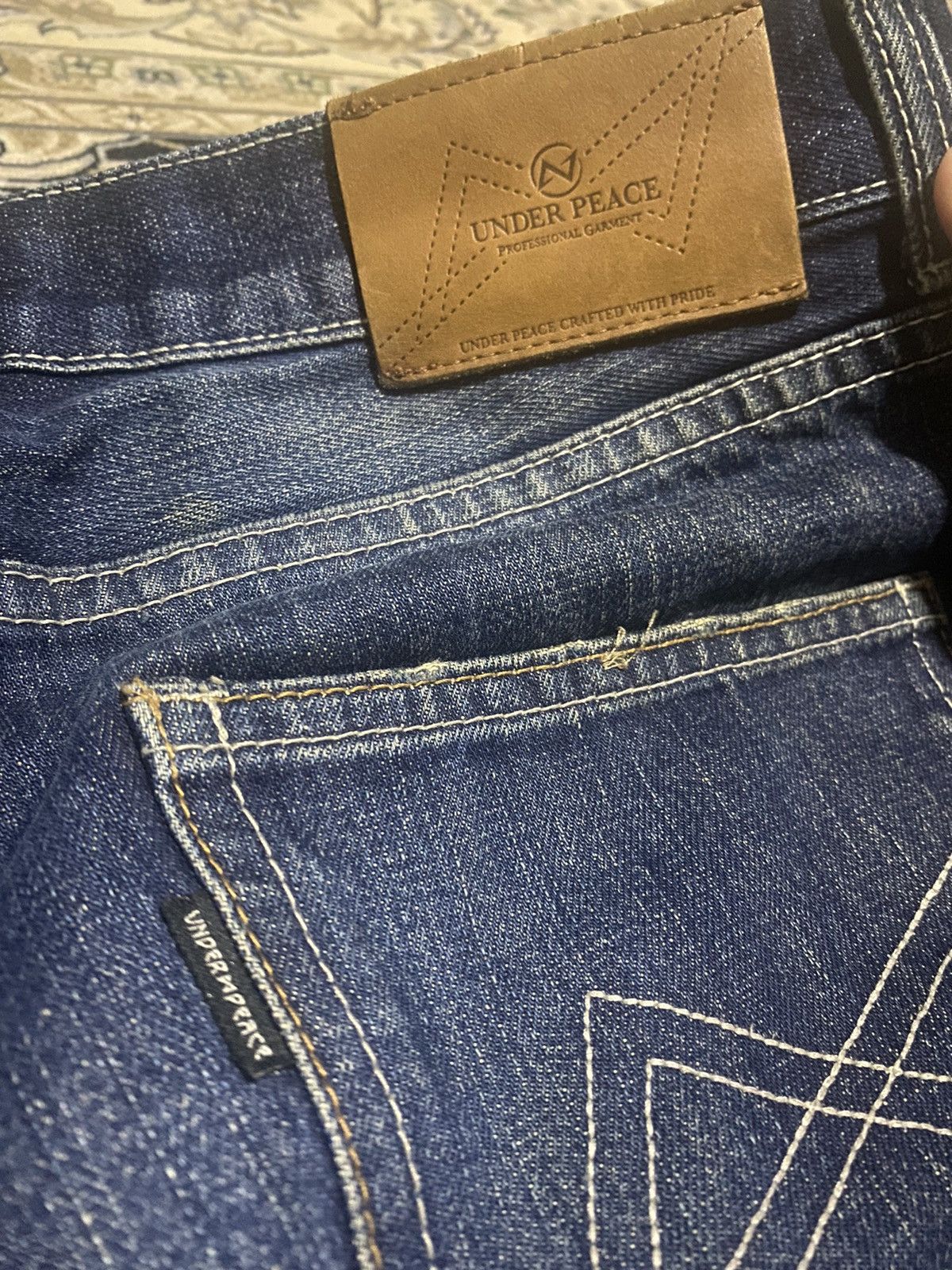 Art Comes First × Designer × Japanese Brand Selvedge Jeans Undercover Inspired Reconstruct Jeans Size US 32 / EU 48 - 7 Thumbnail